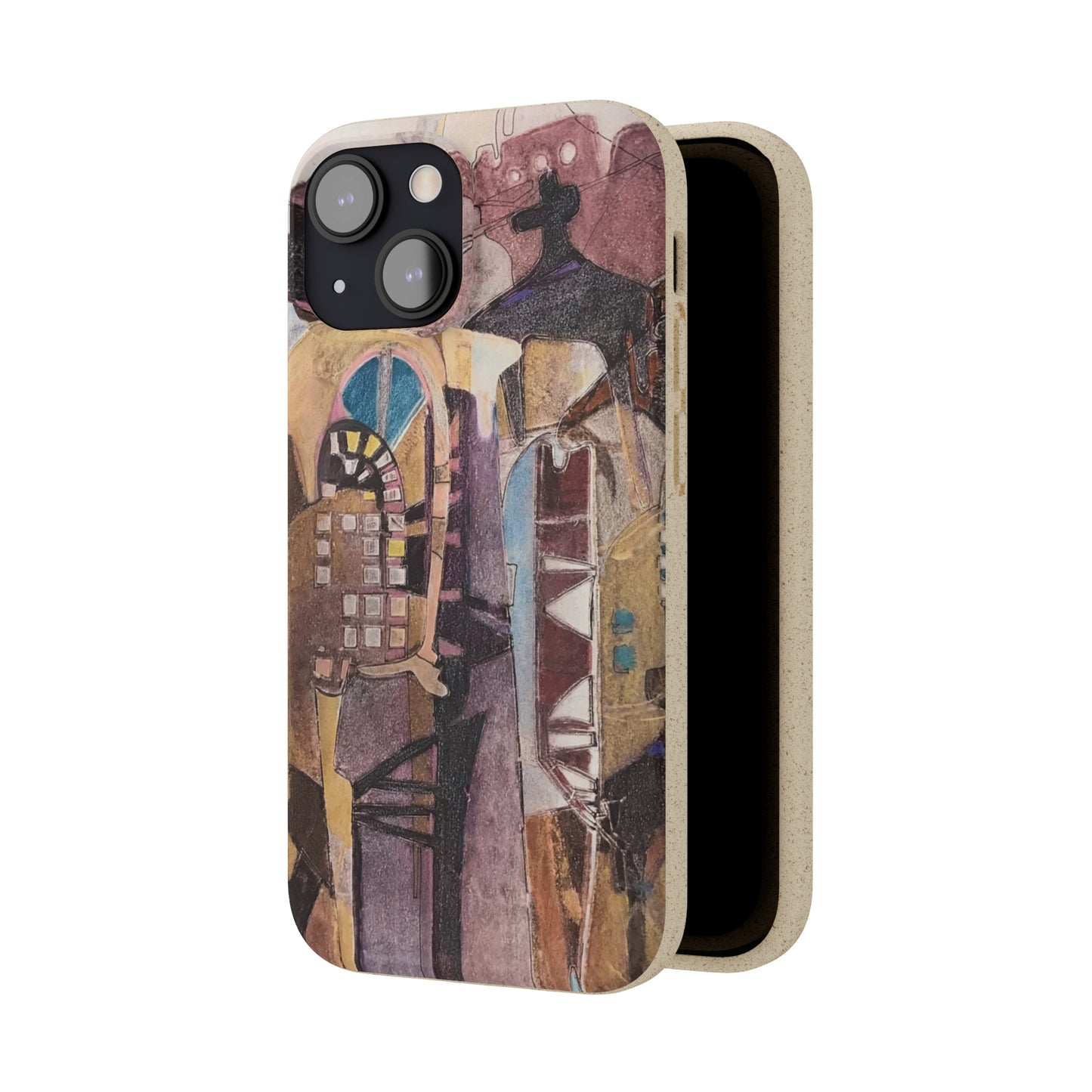 Biodegradable Phone Case with 'San Francisco De Asis' Abstract Original Artwork by Barbara Cleary