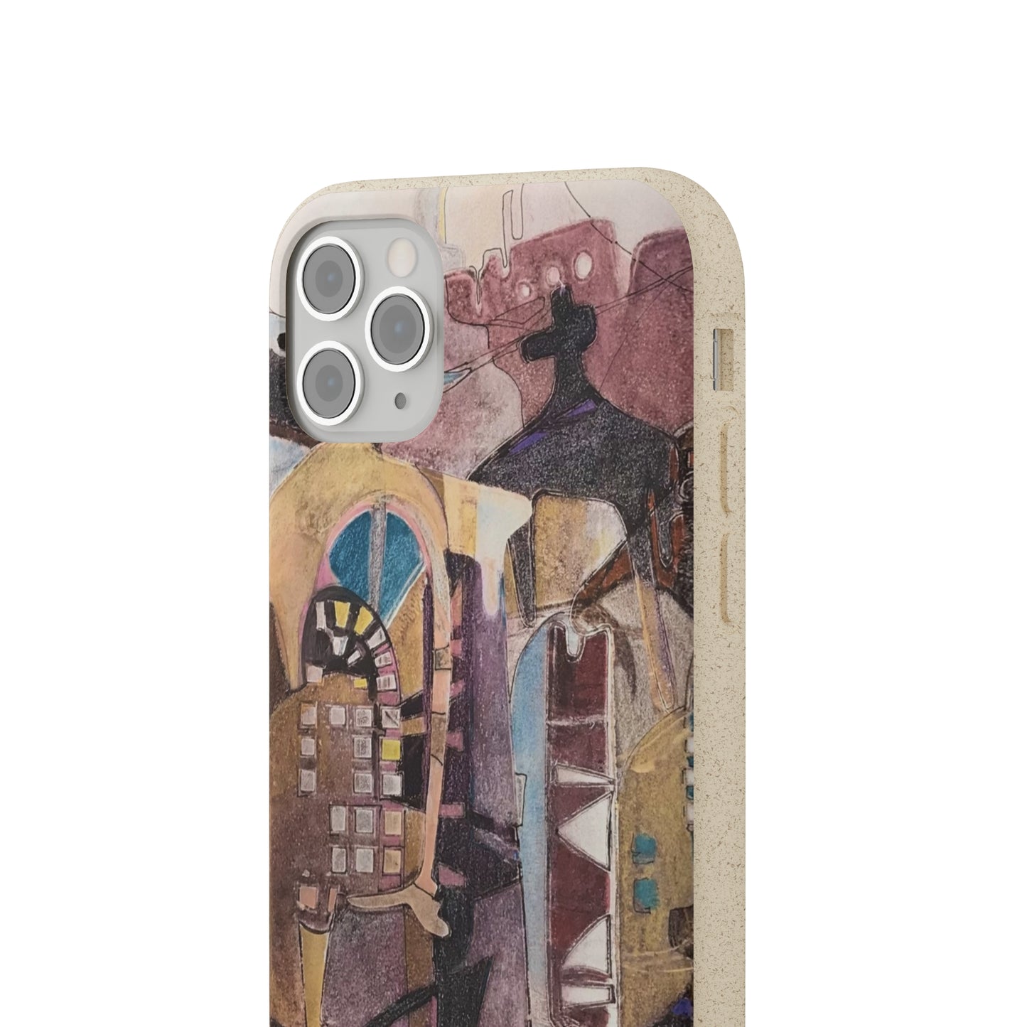 Biodegradable Phone Case with 'San Francisco De Asis' Abstract Original Artwork by Barbara Cleary