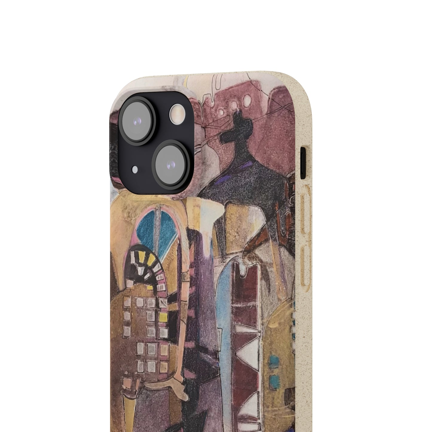 Biodegradable Phone Case with 'San Francisco De Asis' Abstract Original Artwork by Barbara Cleary