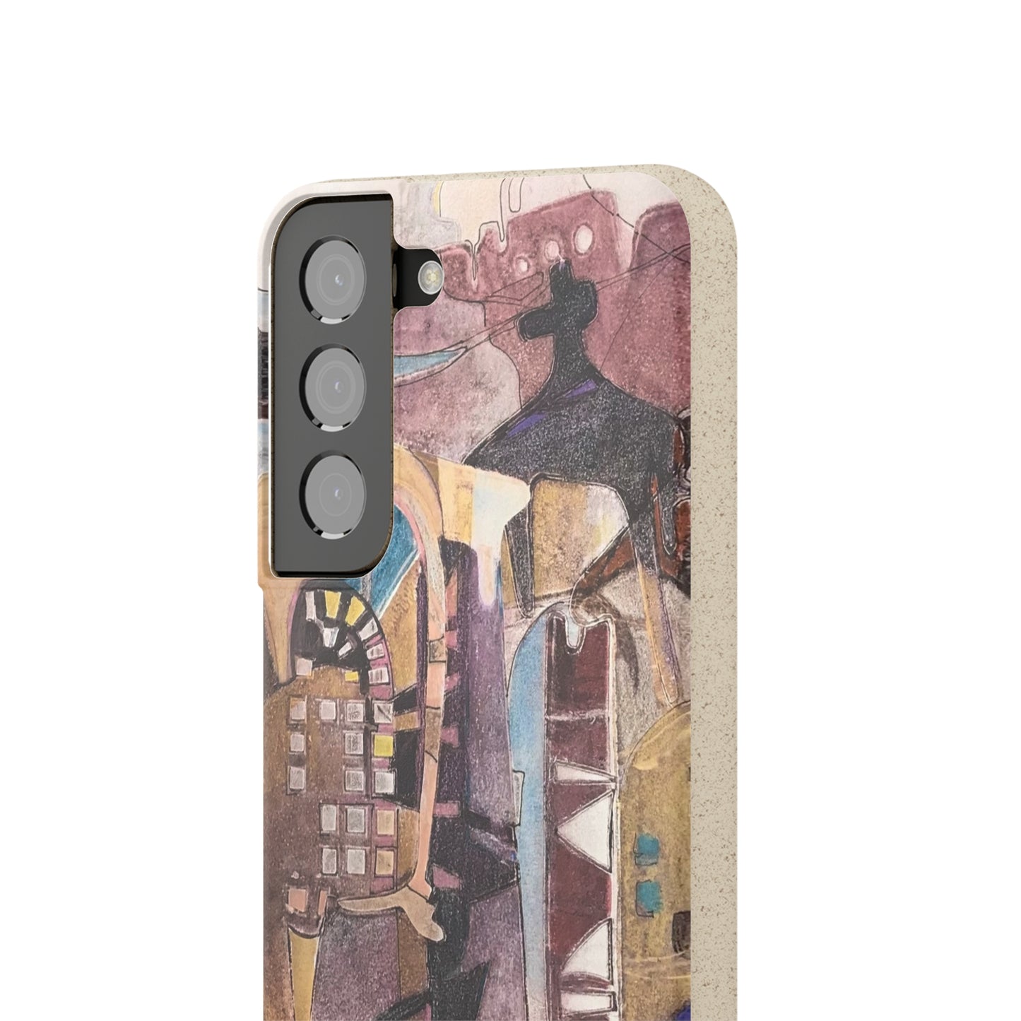 Biodegradable Phone Case with 'San Francisco De Asis' Abstract Original Artwork by Barbara Cleary