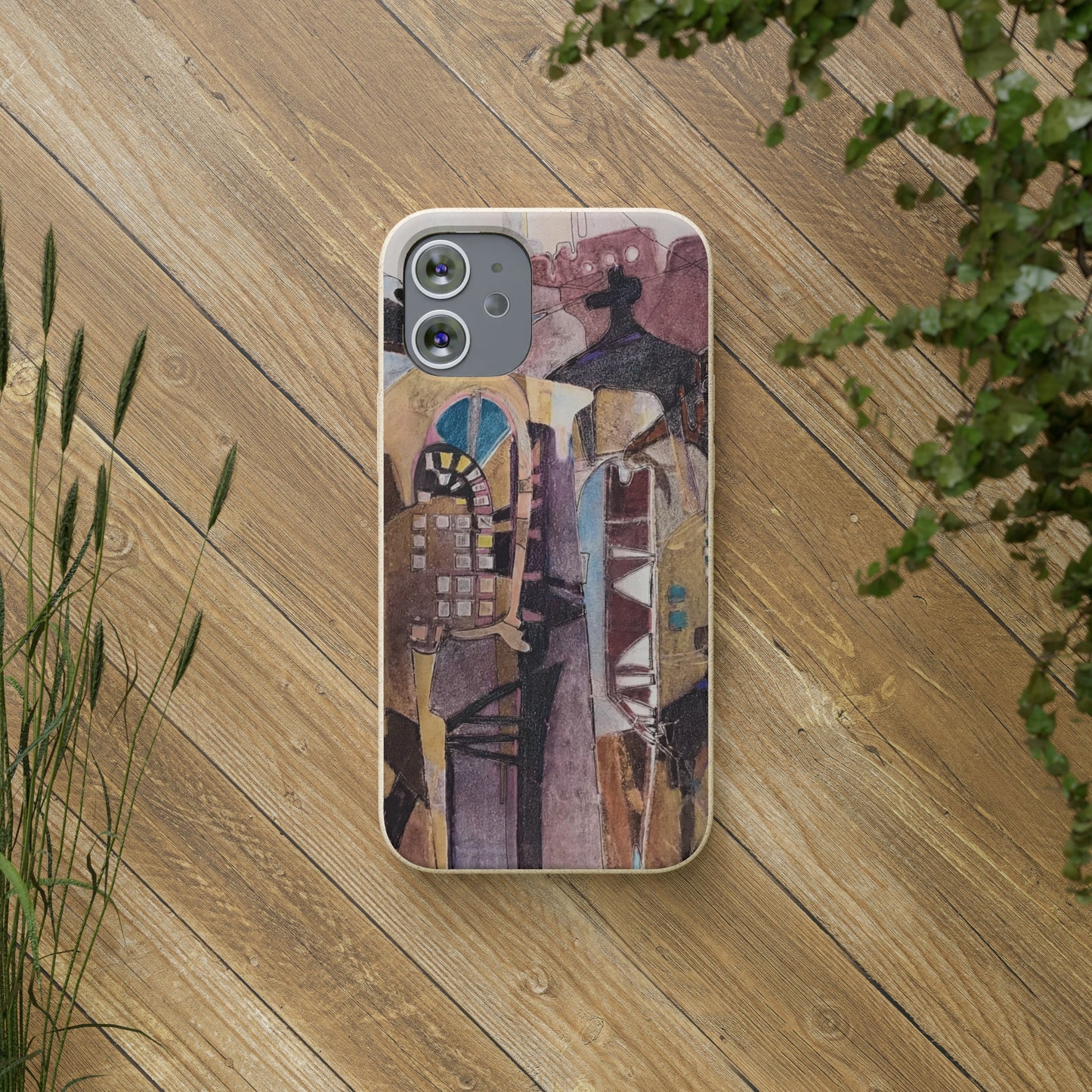 Biodegradable Phone Case with 'San Francisco De Asis' Abstract Original Artwork by Barbara Cleary