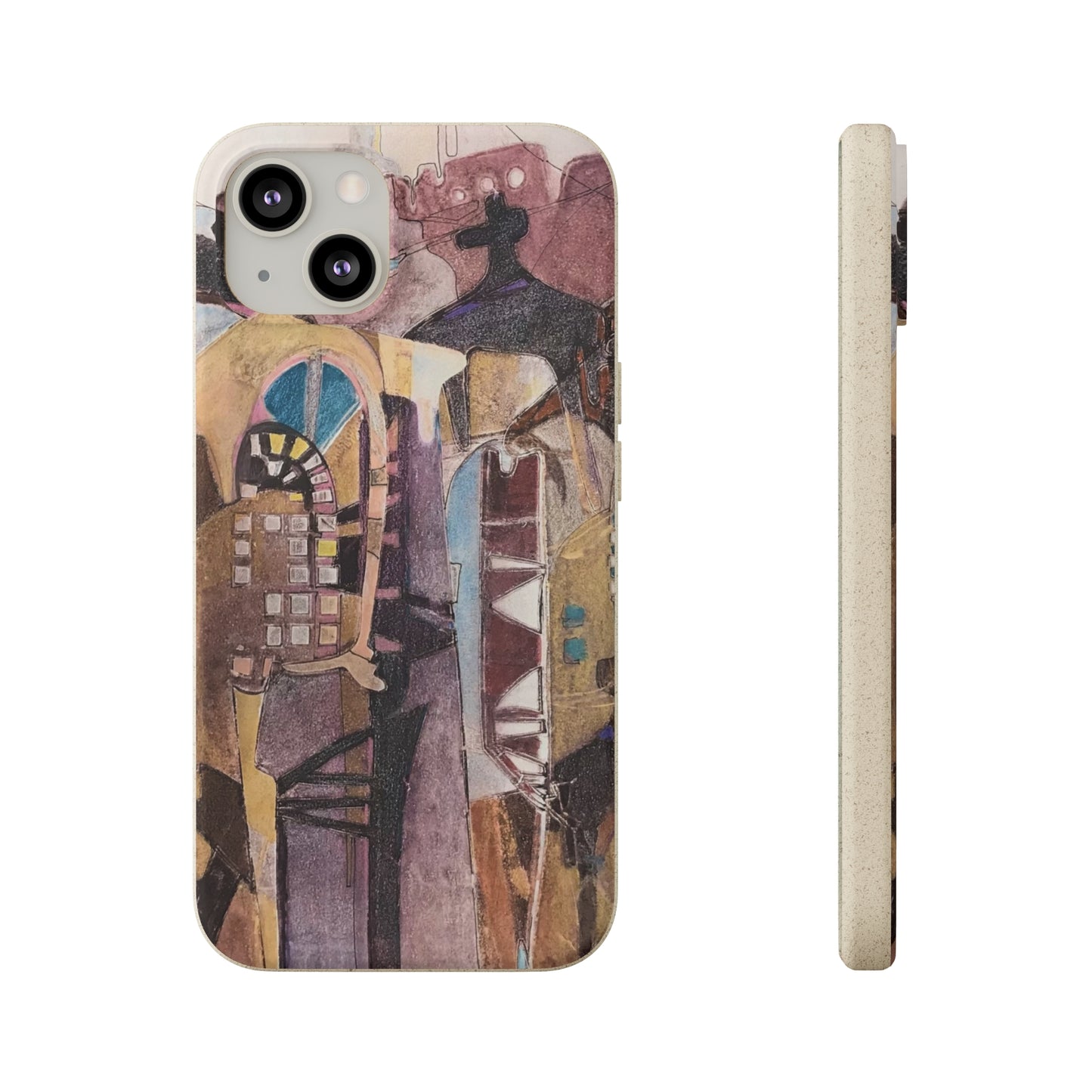 Biodegradable Phone Case with 'San Francisco De Asis' Abstract Original Artwork by Barbara Cleary