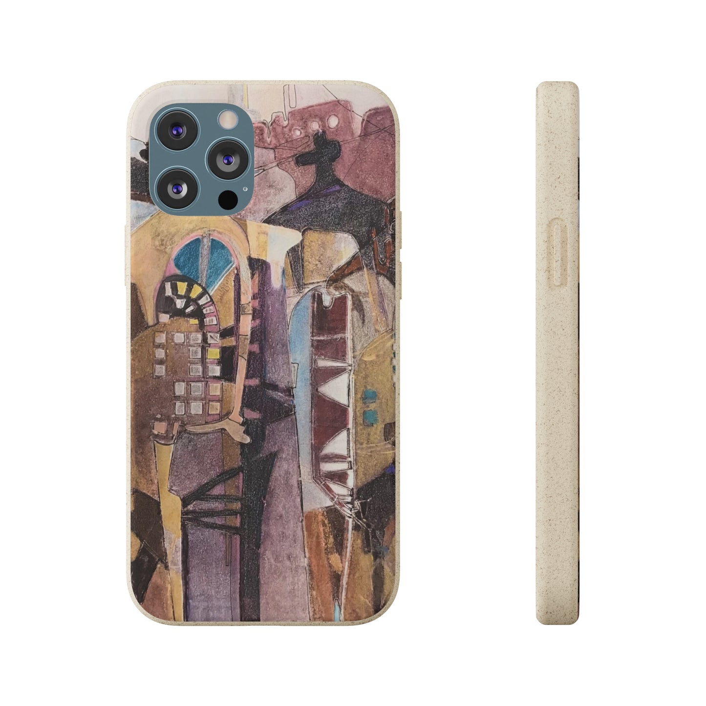 Biodegradable Phone Case with 'San Francisco De Asis' Abstract Original Artwork by Barbara Cleary