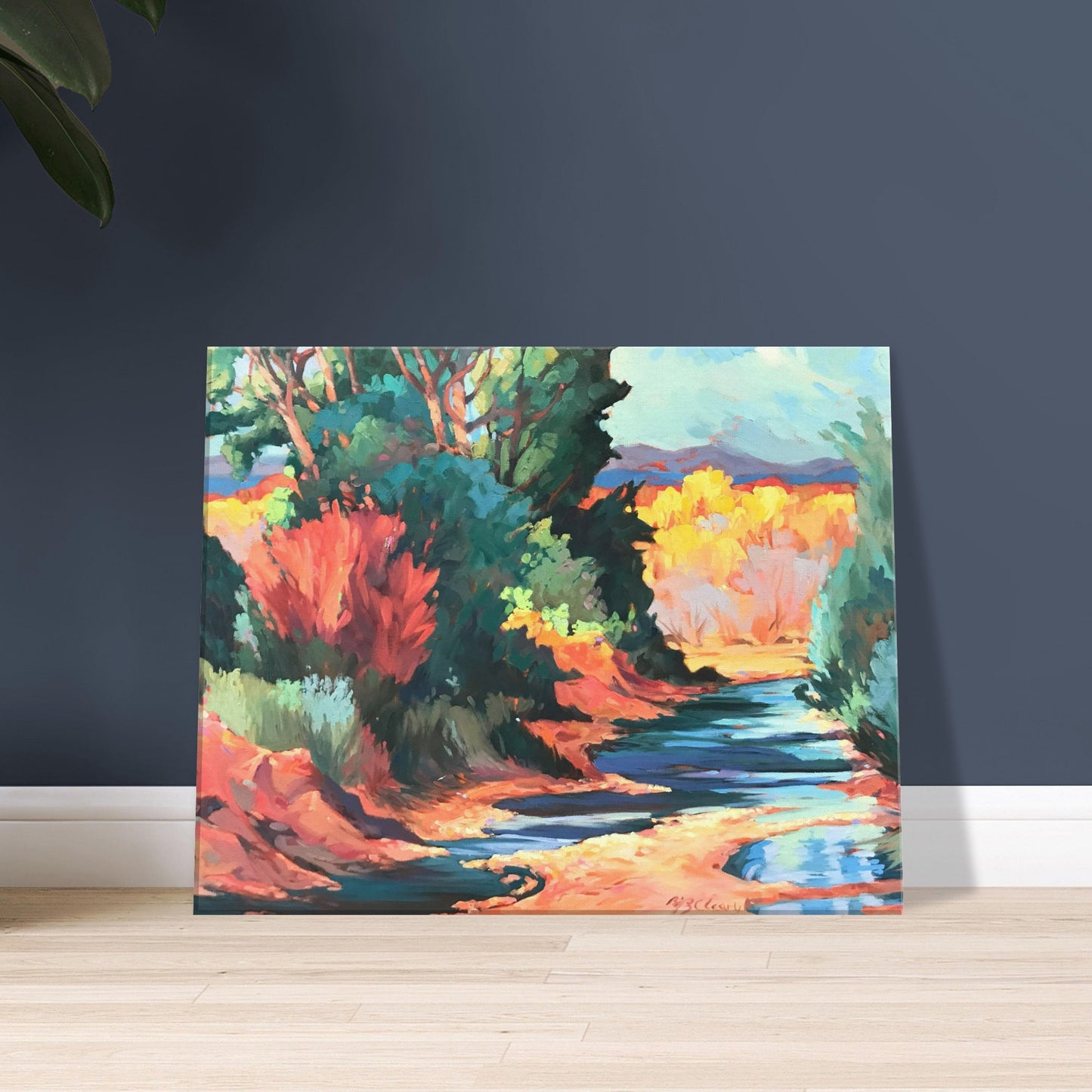 "Rio Pueblo" 16x20 inch Print on Canvas by Barbara Cleary Designs