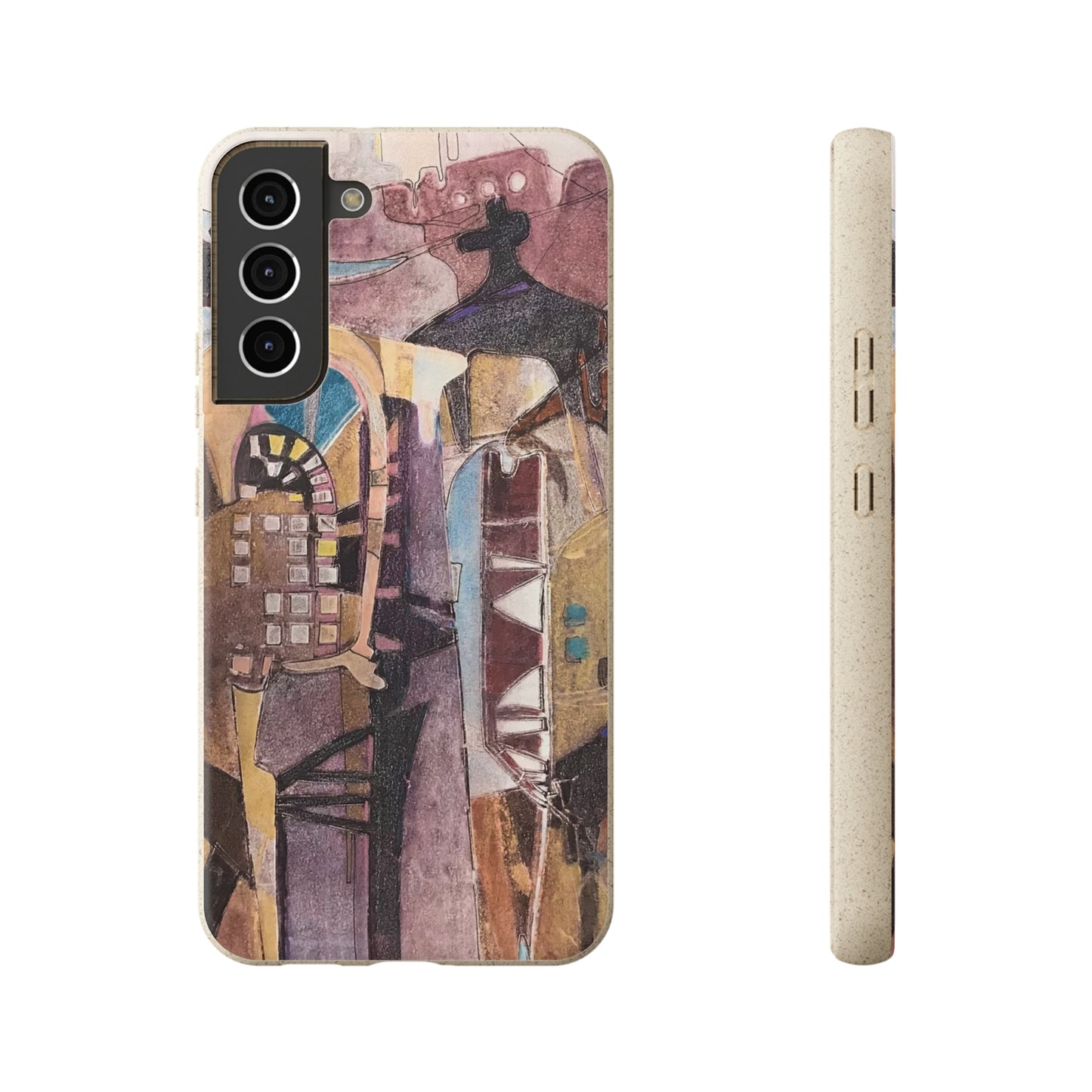 Biodegradable Phone Case with 'San Francisco De Asis' Abstract Original Artwork by Barbara Cleary