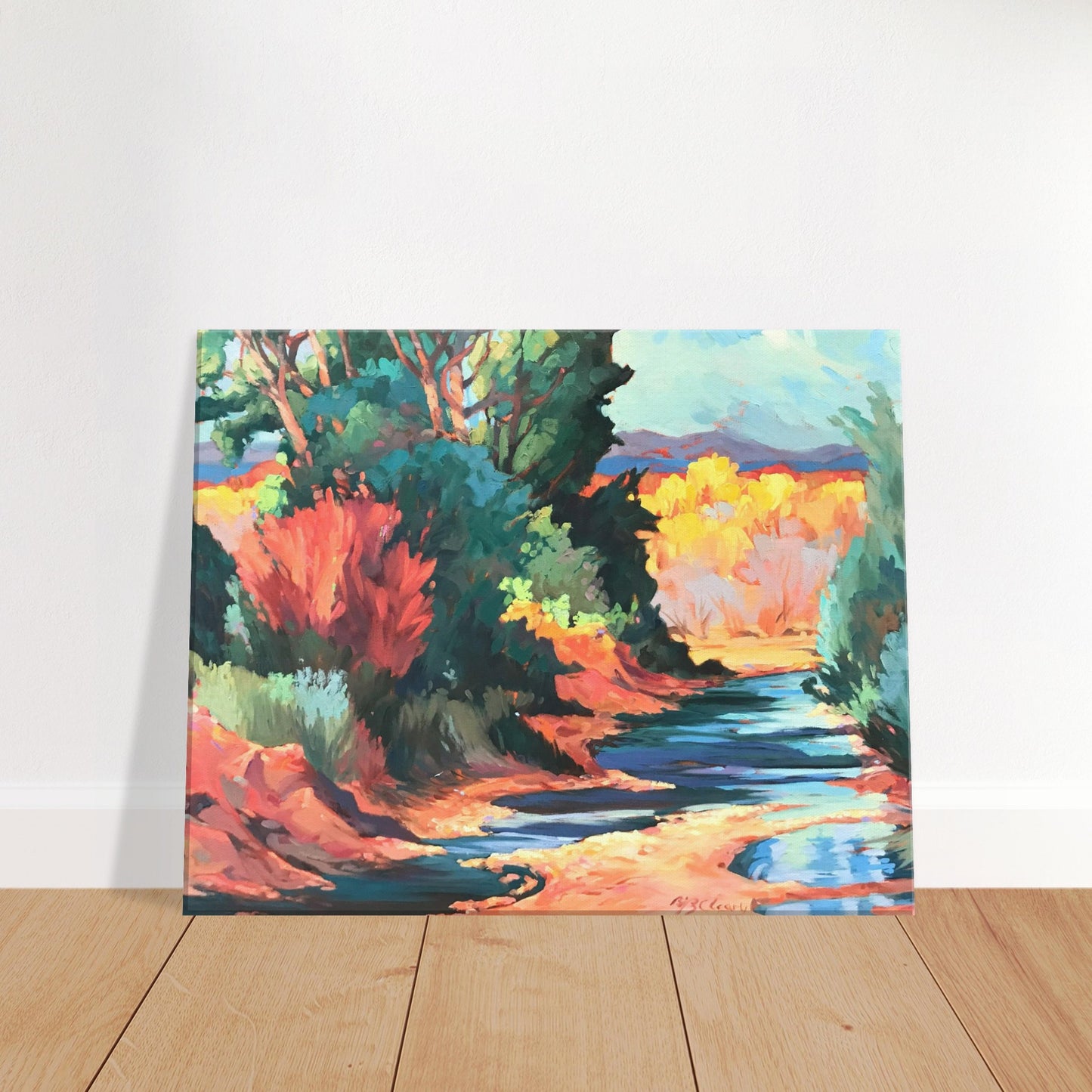 "Rio Pueblo" 16x20 inch Print on Canvas by Barbara Cleary Designs