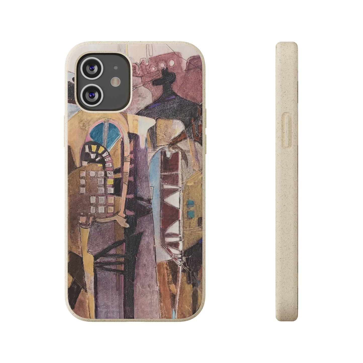Biodegradable Phone Case with 'San Francisco De Asis' Abstract Original Artwork by Barbara Cleary