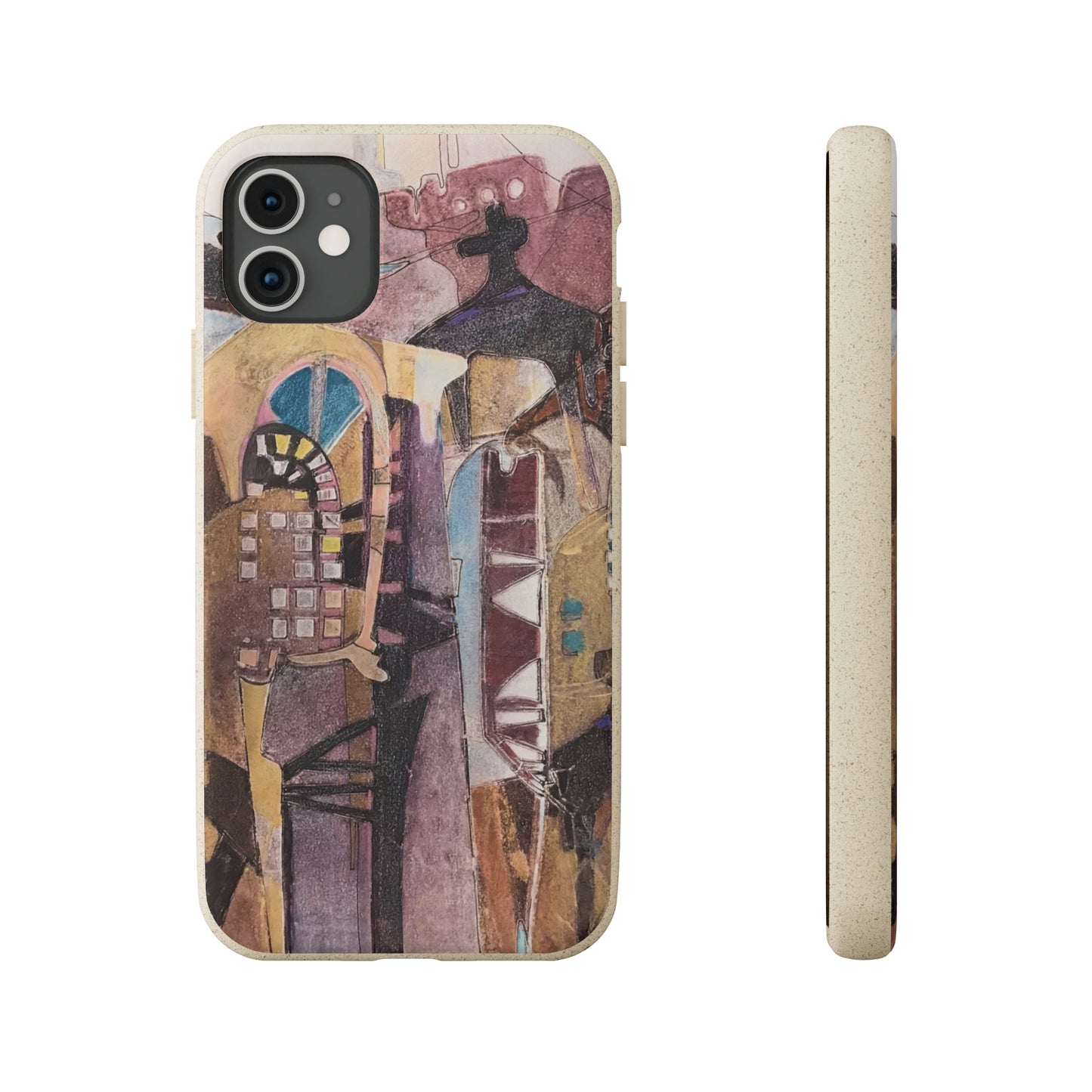 Biodegradable Phone Case with 'San Francisco De Asis' Abstract Original Artwork by Barbara Cleary