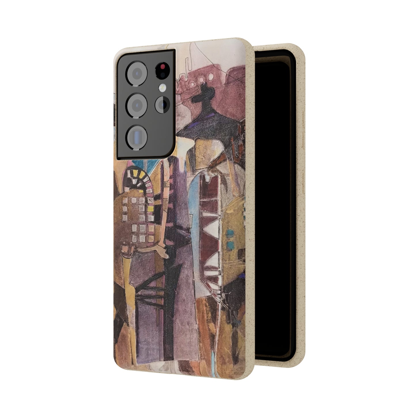 Biodegradable Phone Case with 'San Francisco De Asis' Abstract Original Artwork by Barbara Cleary