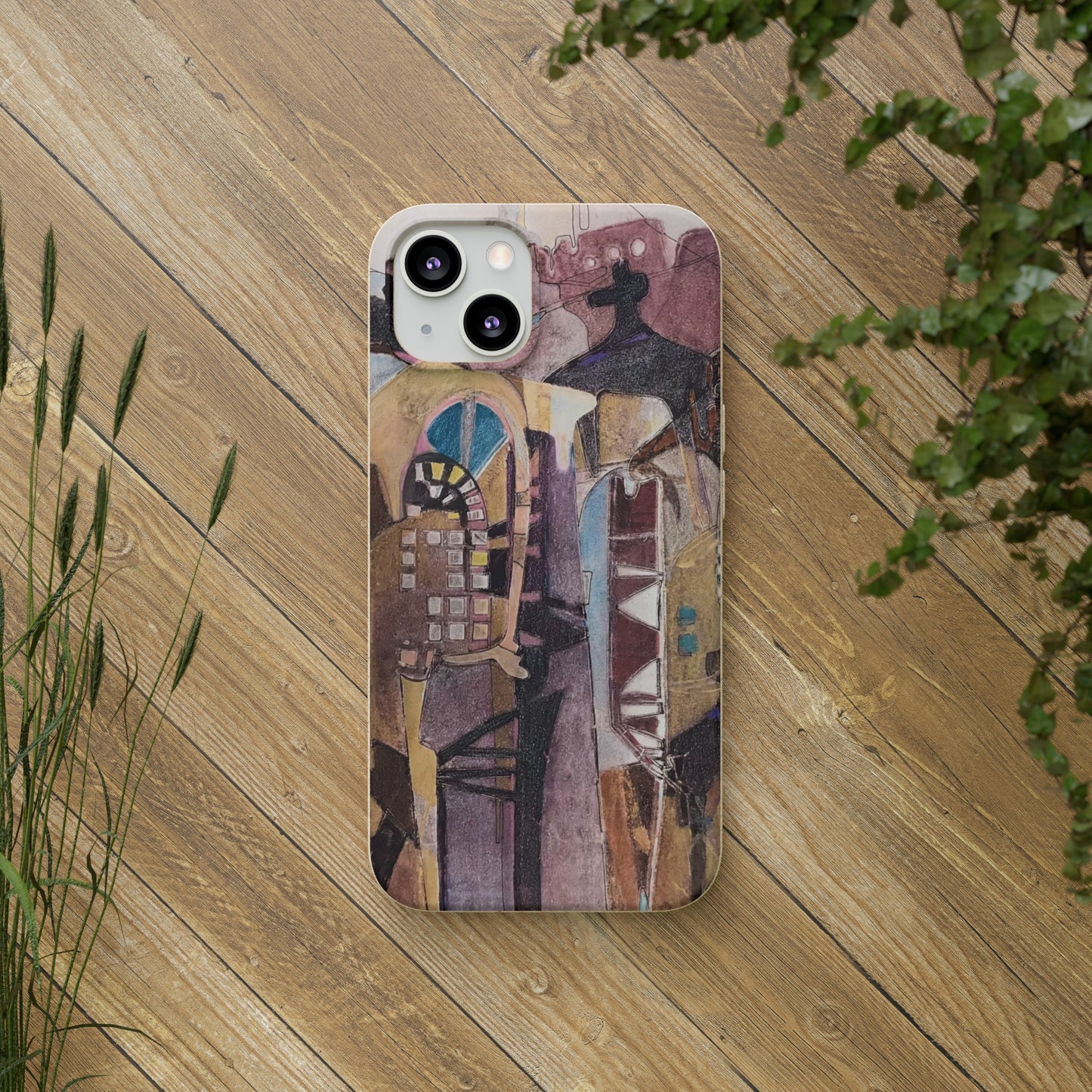 Biodegradable Phone Case with 'San Francisco De Asis' Abstract Original Artwork by Barbara Cleary
