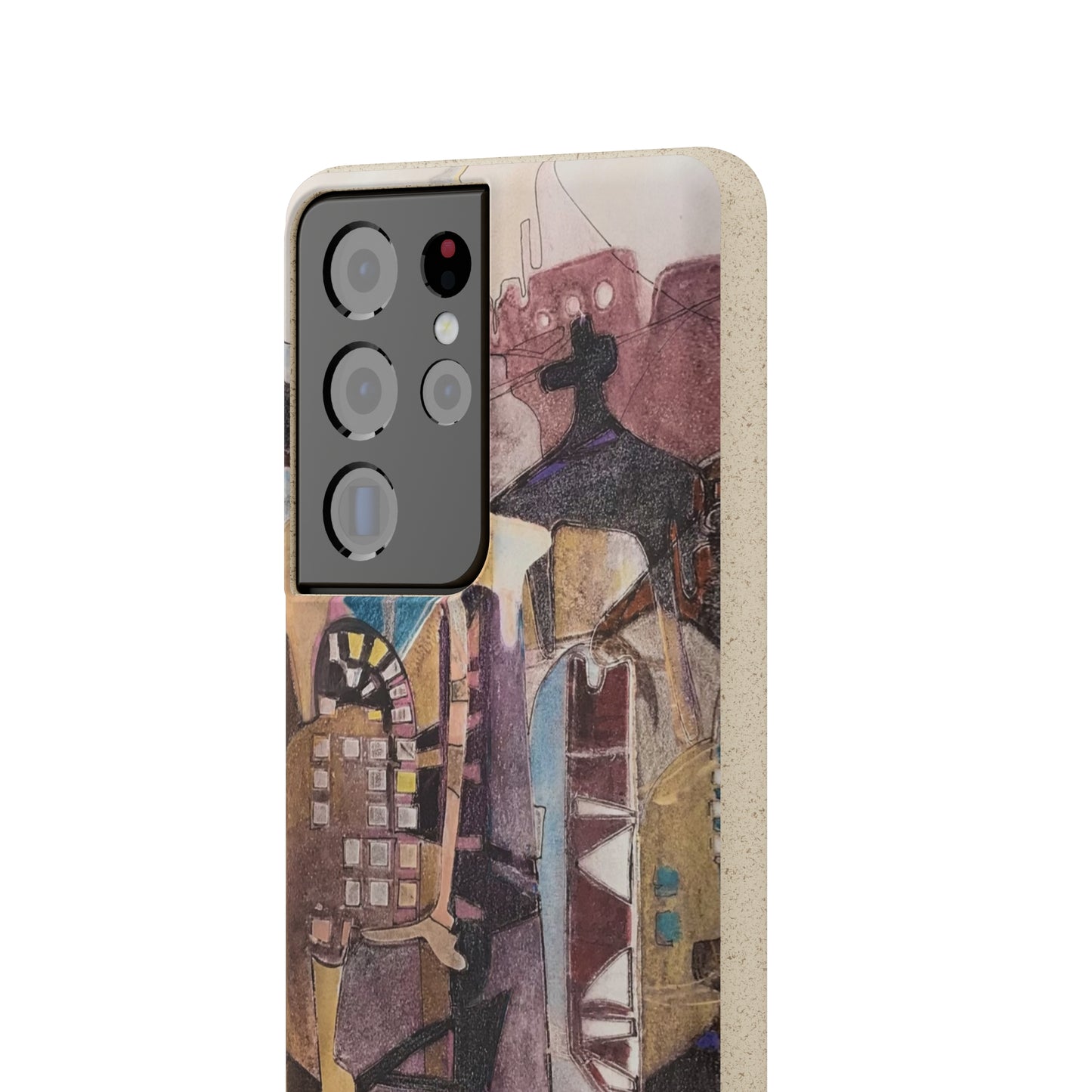 Biodegradable Phone Case with 'San Francisco De Asis' Abstract Original Artwork by Barbara Cleary