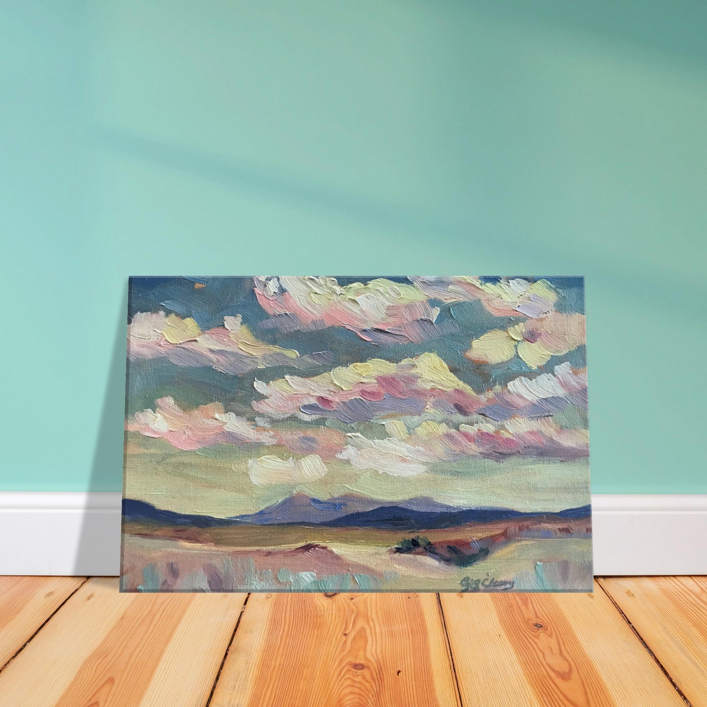 'Rio Chama' Southwestern Landscape I 8x12, 11x14, or 12x18 inch Canvas Art Print I Original Artwork by American Artist Barbara Cleary I F66