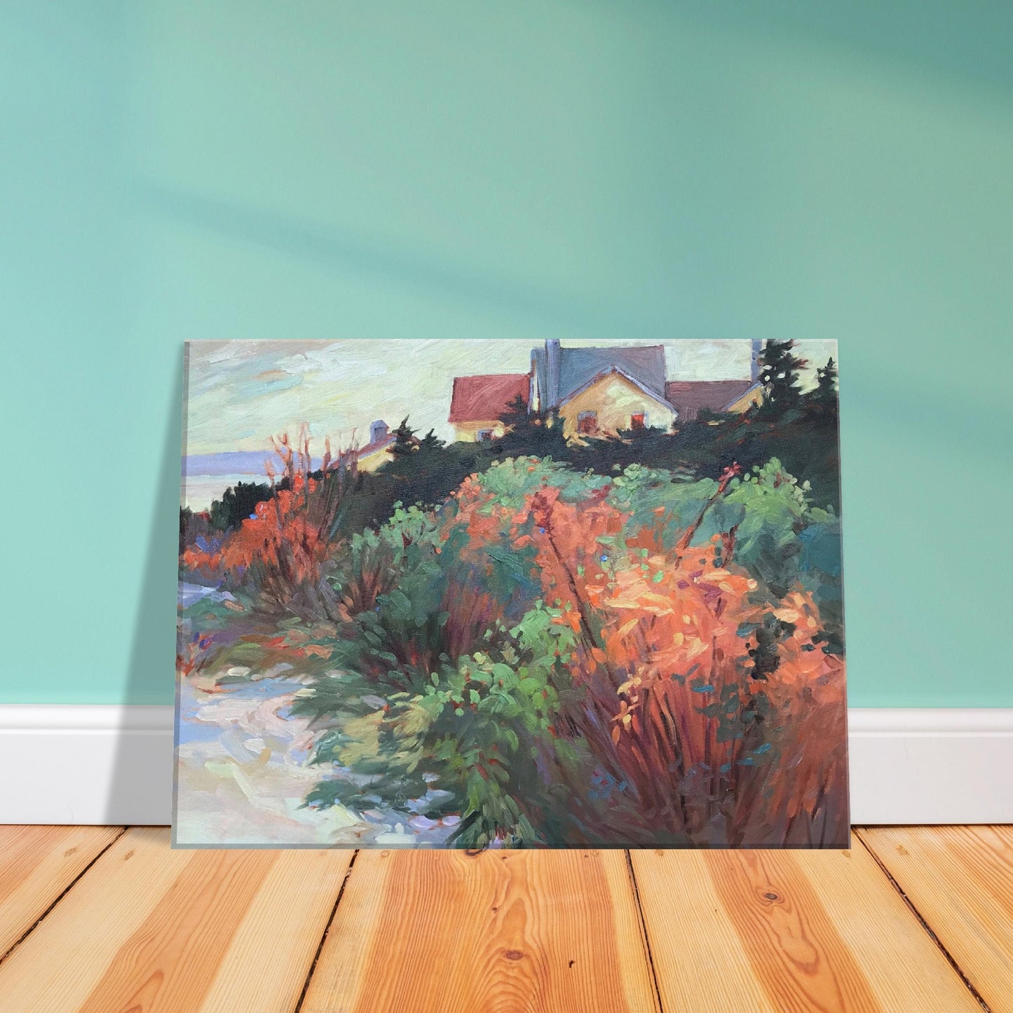 'Crest View' Still Life I 12x16 Canvas Coastal Art Print I Original Artwork by American Artist Barbara Cleary