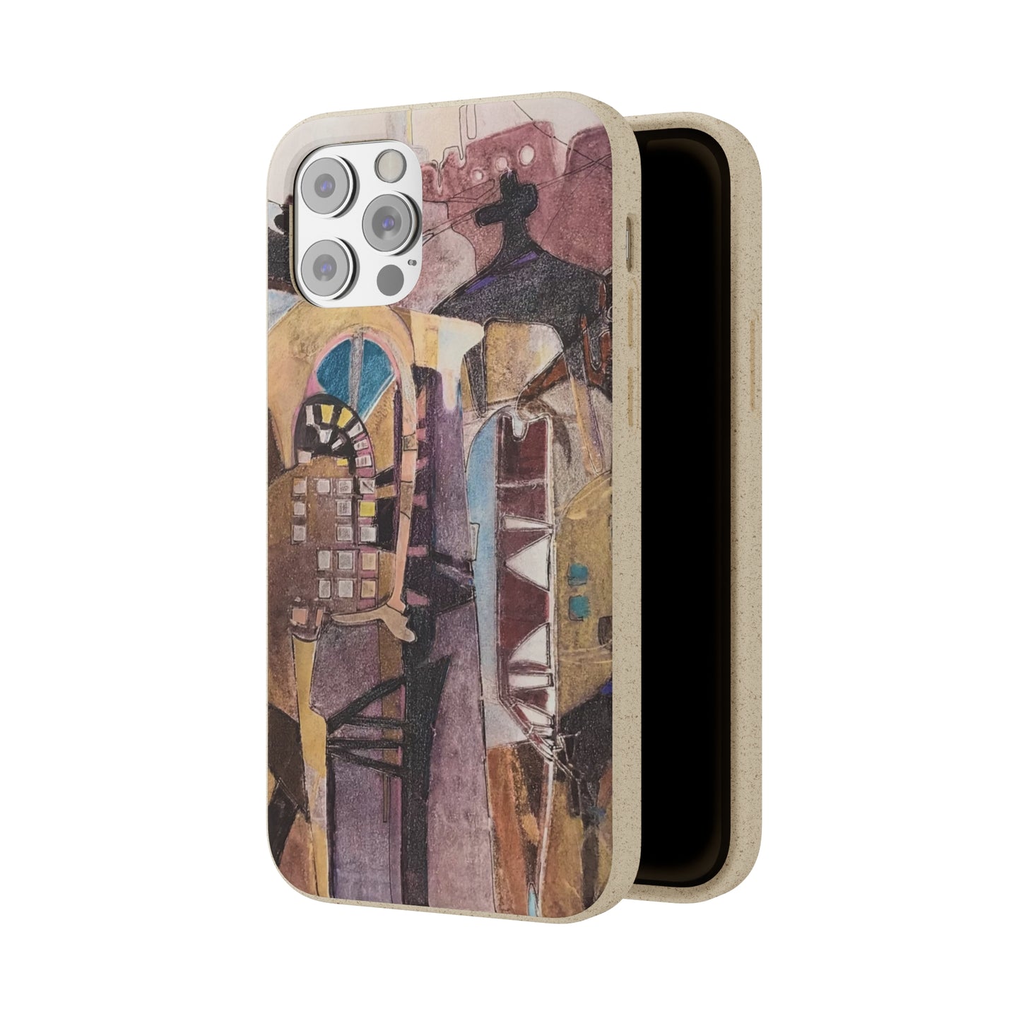 Biodegradable Phone Case with 'San Francisco De Asis' Abstract Original Artwork by Barbara Cleary