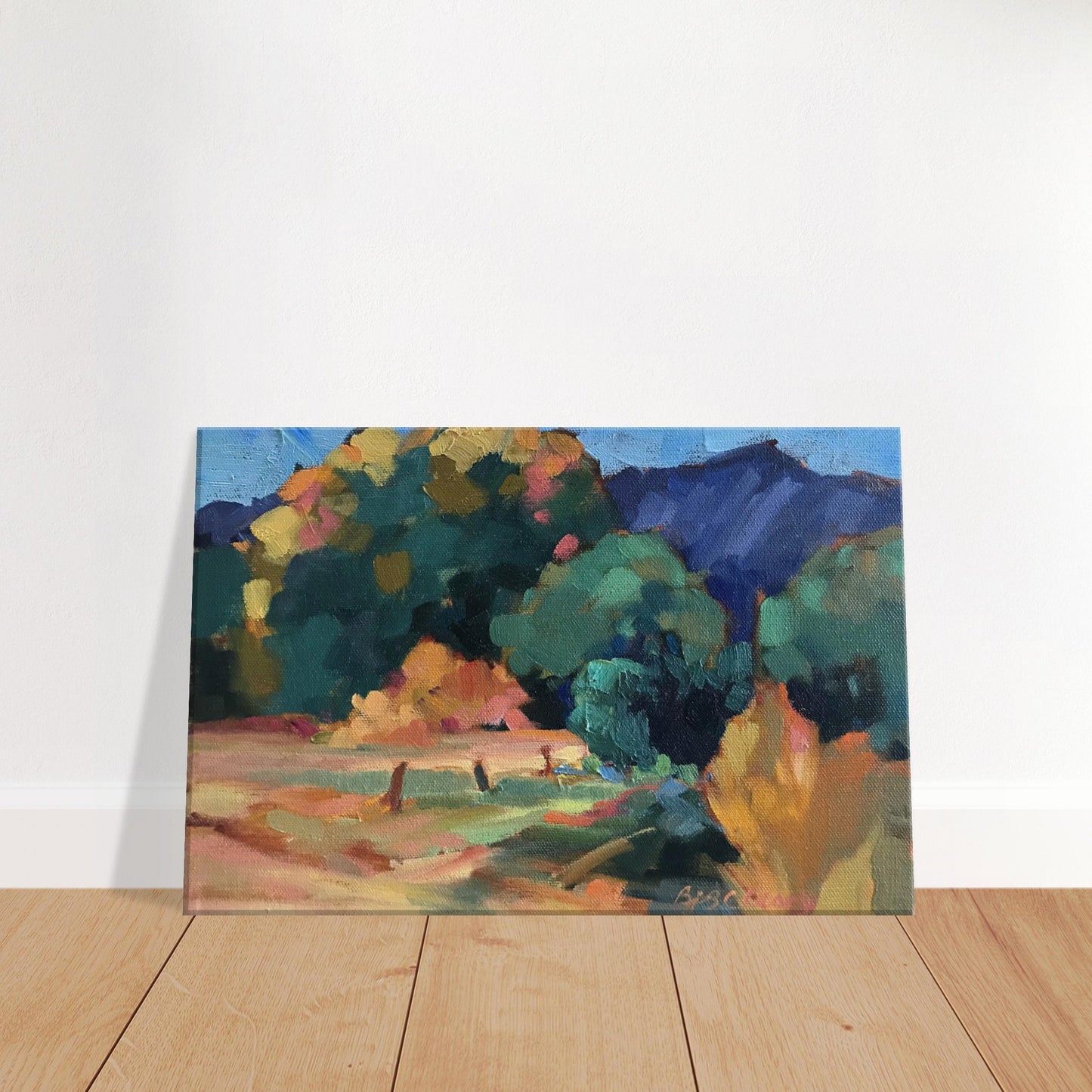 'New Mexico Meadow' Landscape I 11x14 or 12x18 inch Canvas Art Print I Original Artwork by American Artist Barbara Cleary