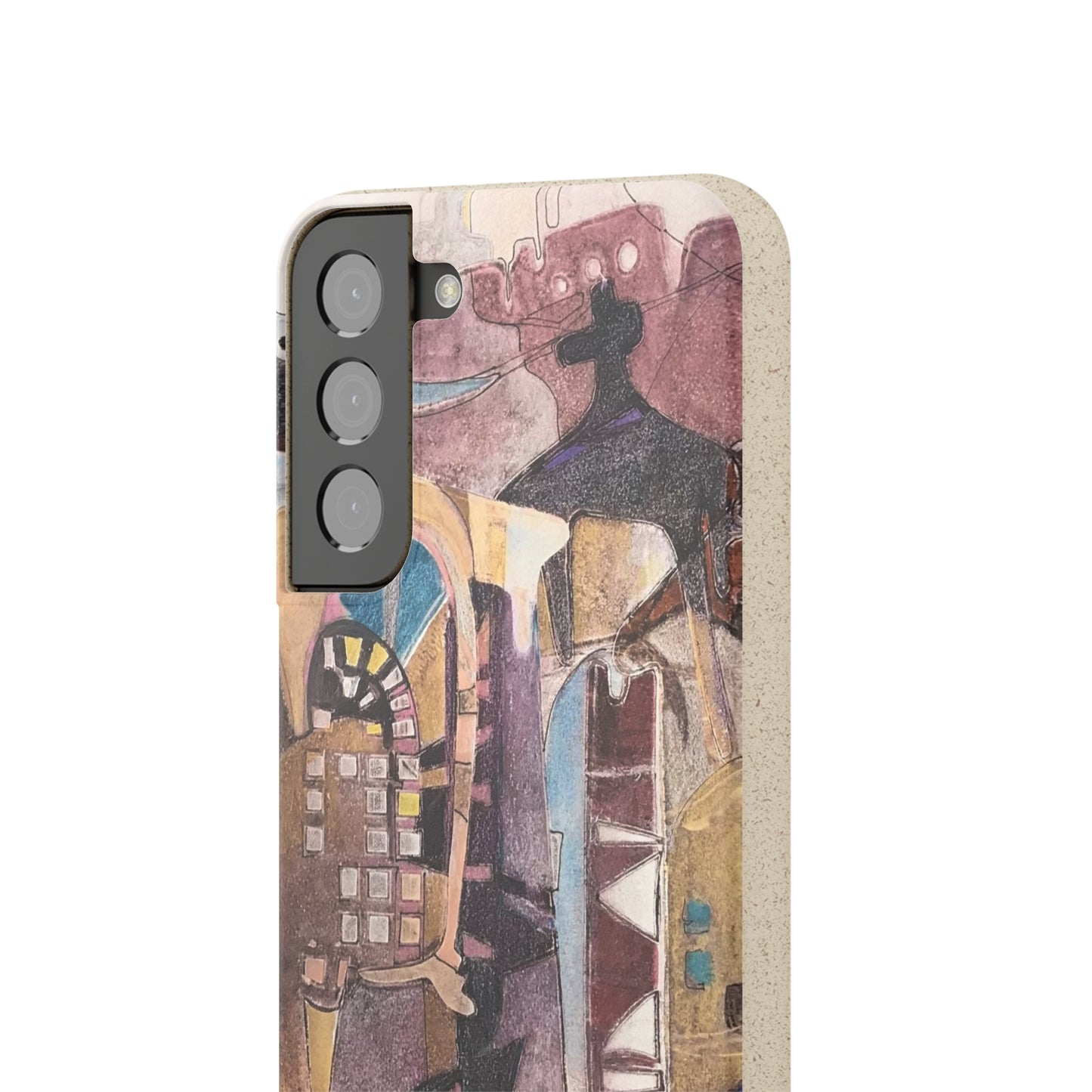 Biodegradable Phone Case with 'San Francisco De Asis' Abstract Original Artwork by Barbara Cleary