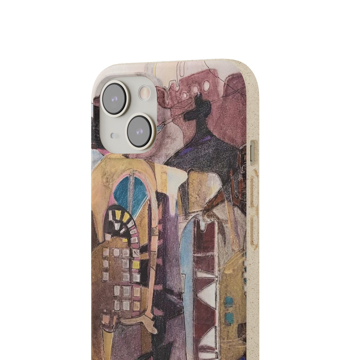 Biodegradable Phone Case with 'San Francisco De Asis' Abstract Original Artwork by Barbara Cleary