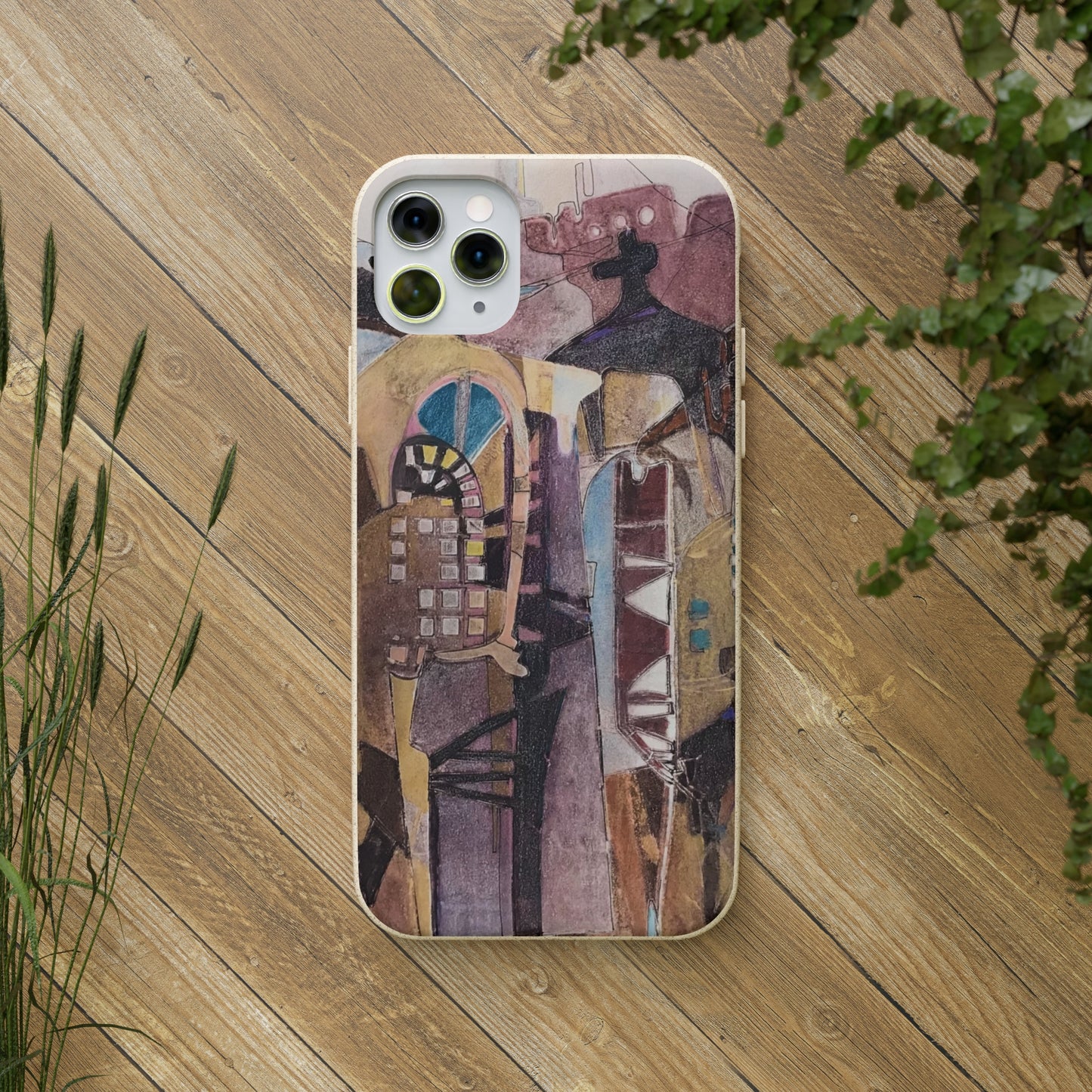 Biodegradable Phone Case with 'San Francisco De Asis' Abstract Original Artwork by Barbara Cleary