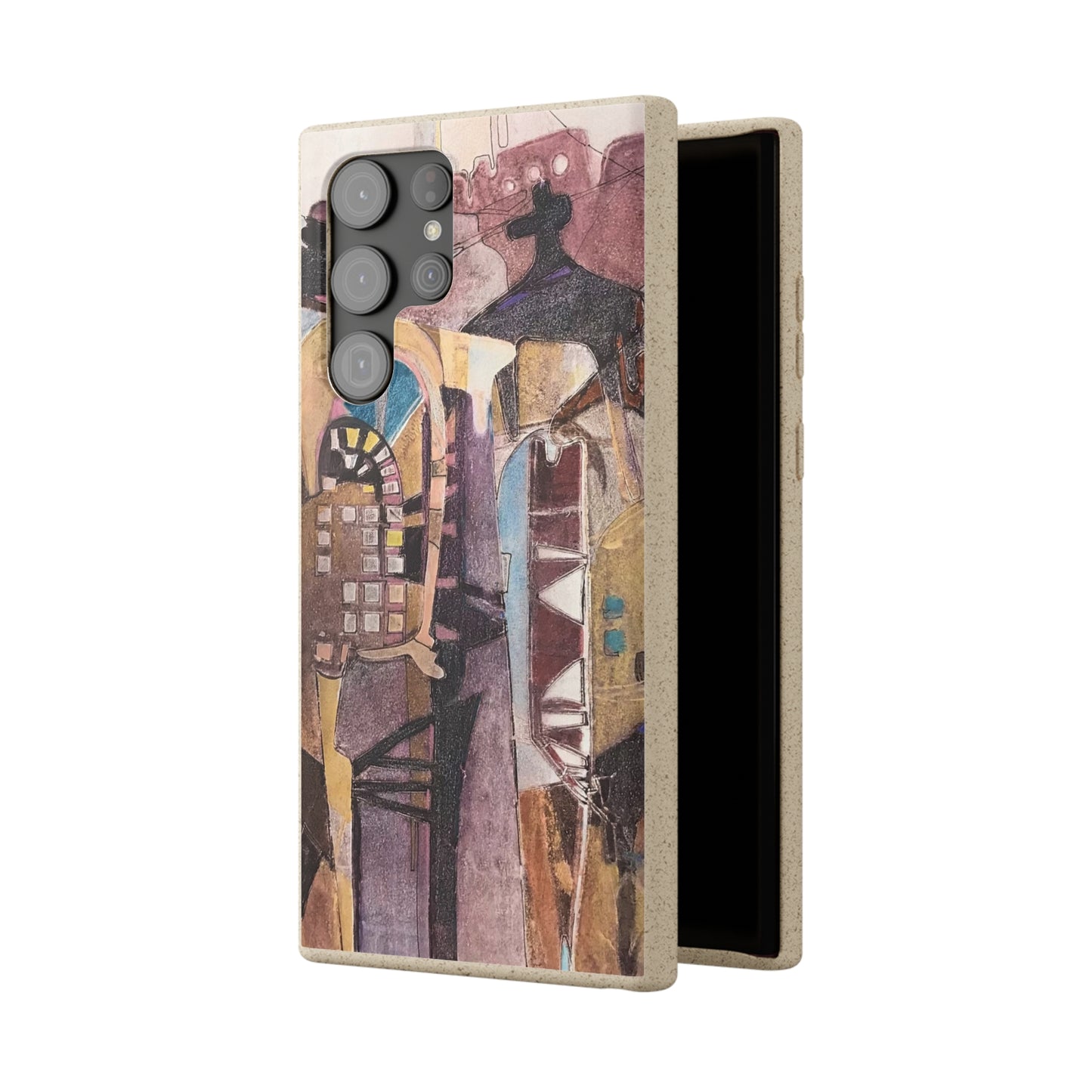 Biodegradable Phone Case with 'San Francisco De Asis' Abstract Original Artwork by Barbara Cleary