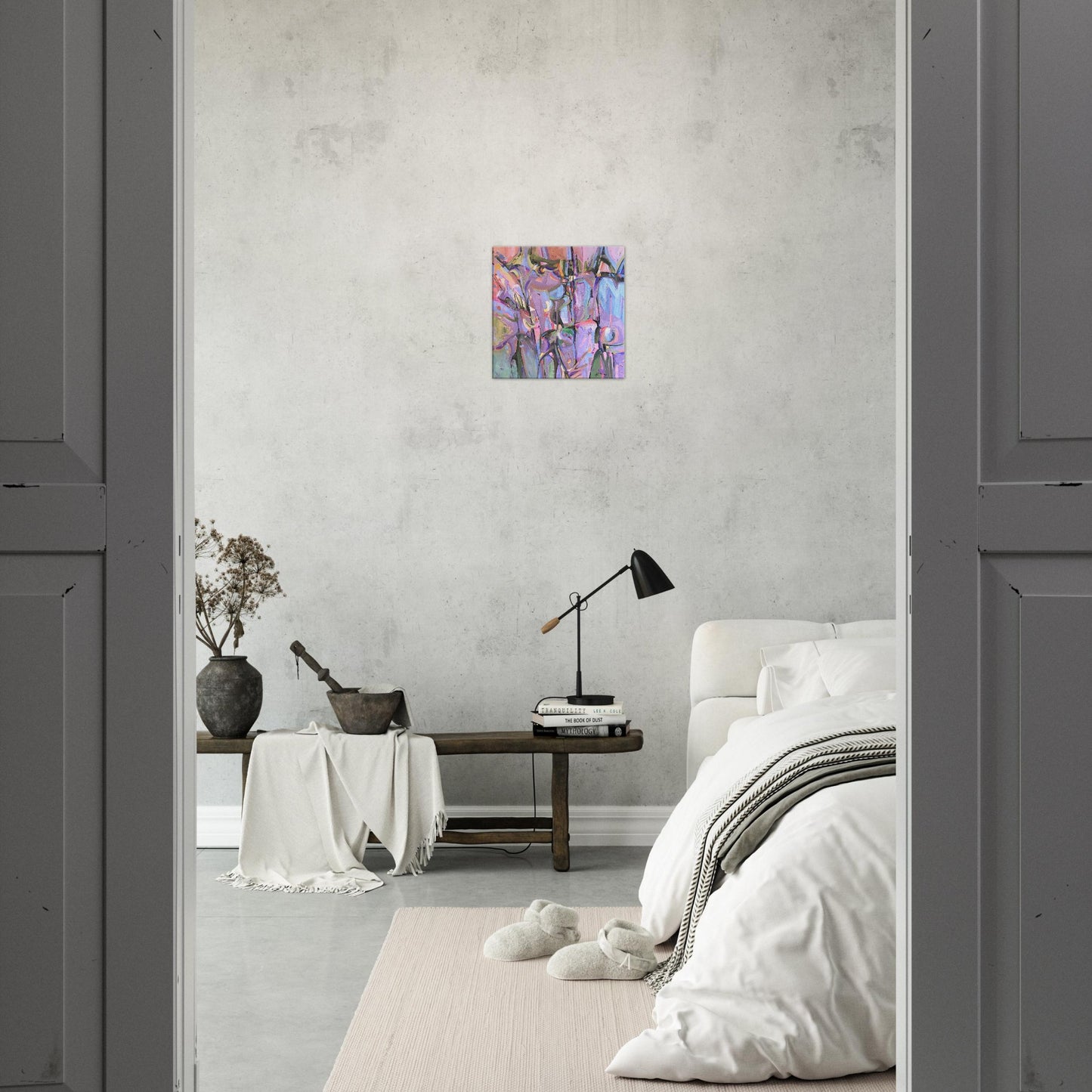 ‘Passage' Abstract I 16x16 inch Art Print on Canvas I Original Artwork by American Artist Barbara Cleary