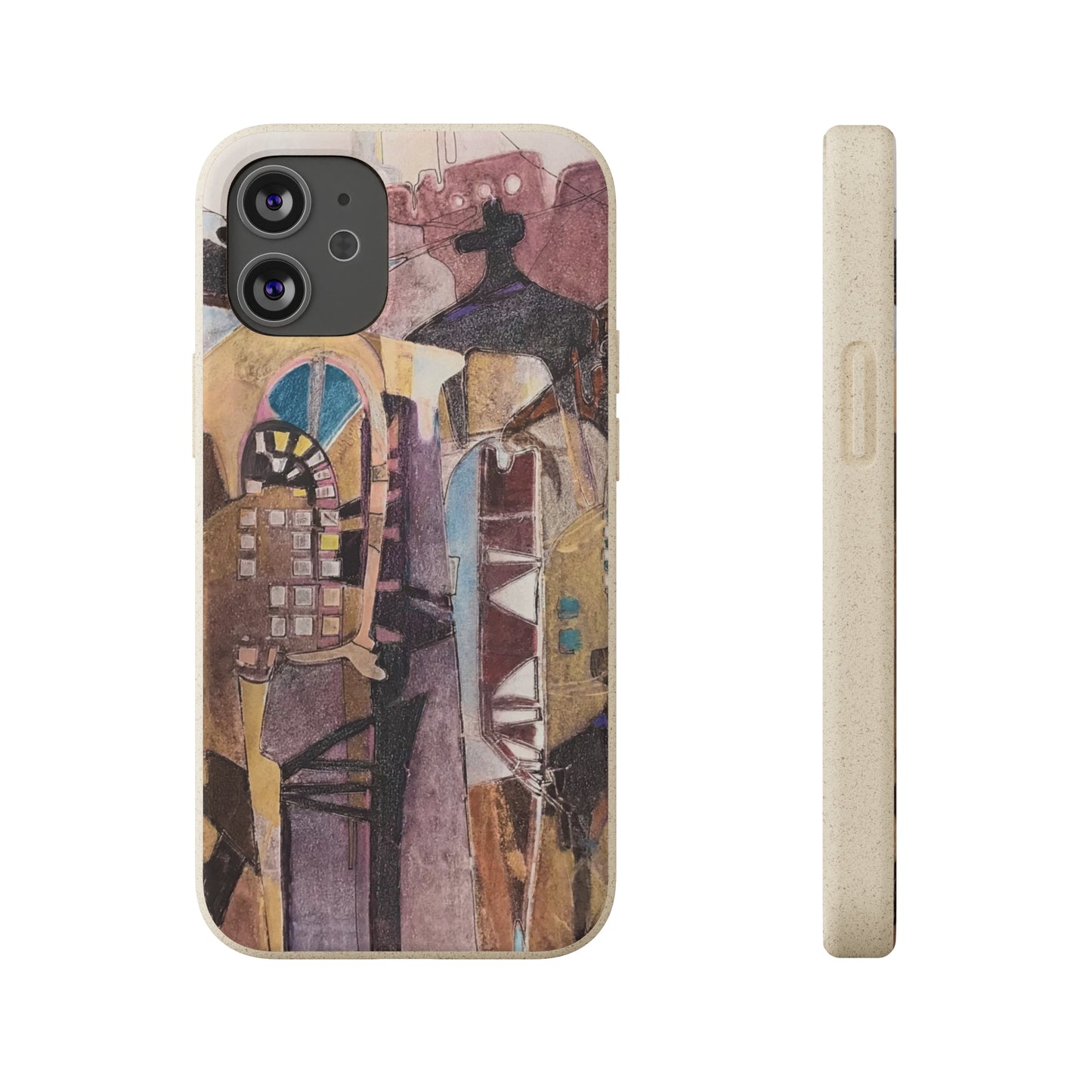 Biodegradable Phone Case with 'San Francisco De Asis' Abstract Original Artwork by Barbara Cleary