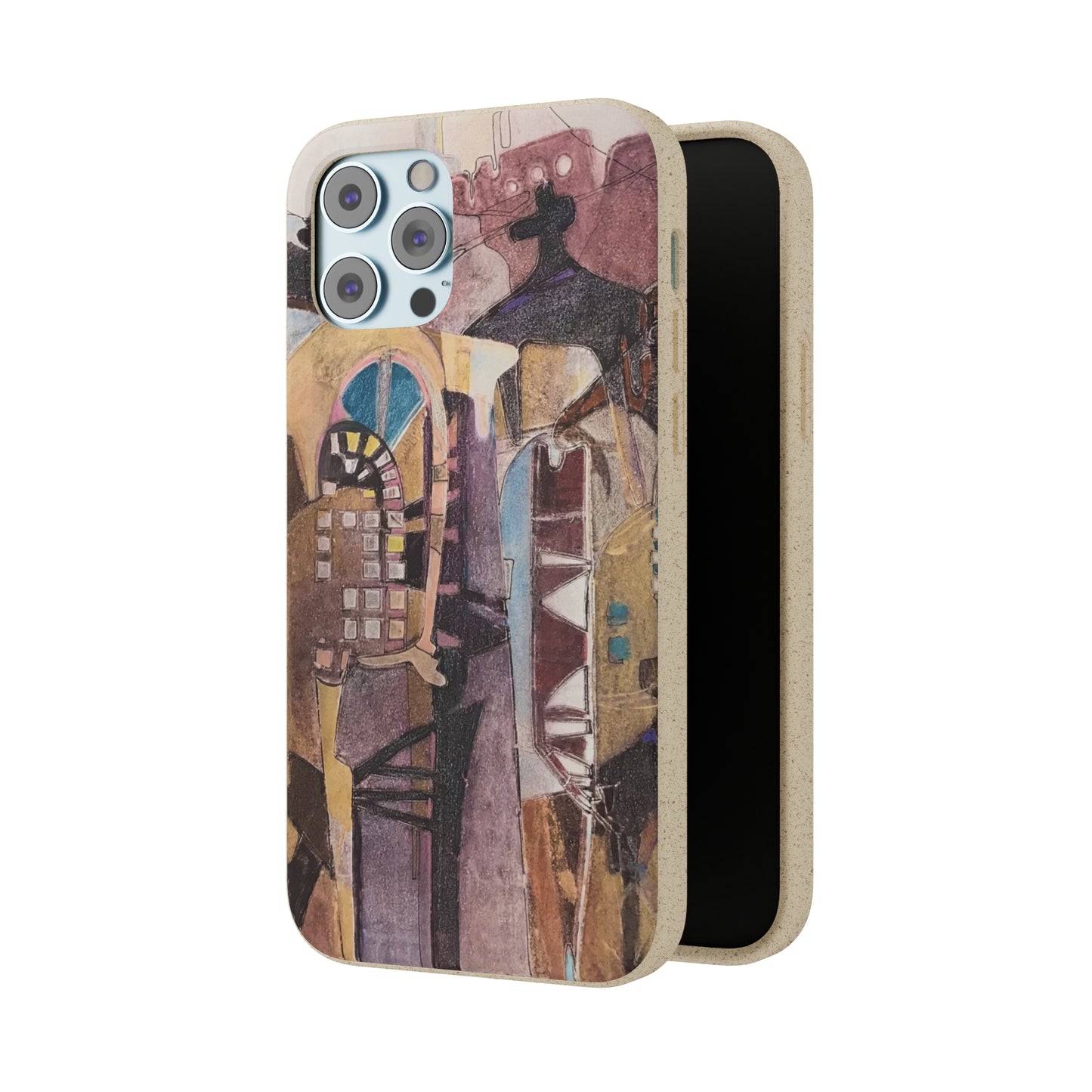 Biodegradable Phone Case with 'San Francisco De Asis' Abstract Original Artwork by Barbara Cleary