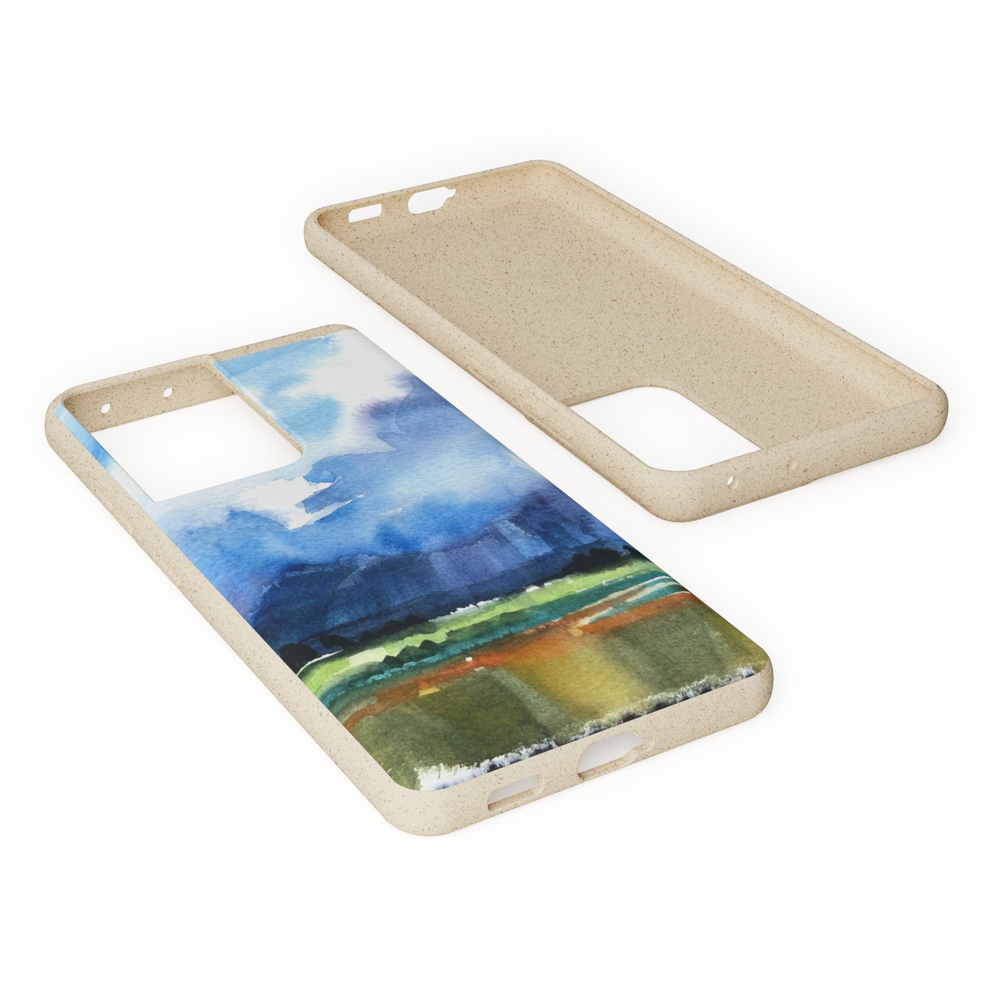 Biodegradable Phone Case with 'Tranquil Mountain View 4' Landscape Original Artwork by Barbara Cleary