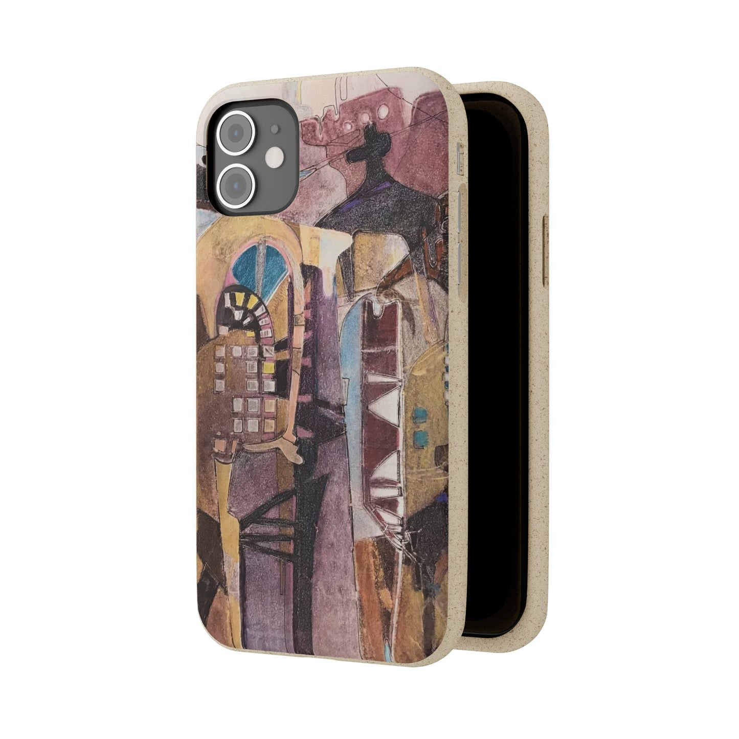Biodegradable Phone Case with 'San Francisco De Asis' Abstract Original Artwork by Barbara Cleary
