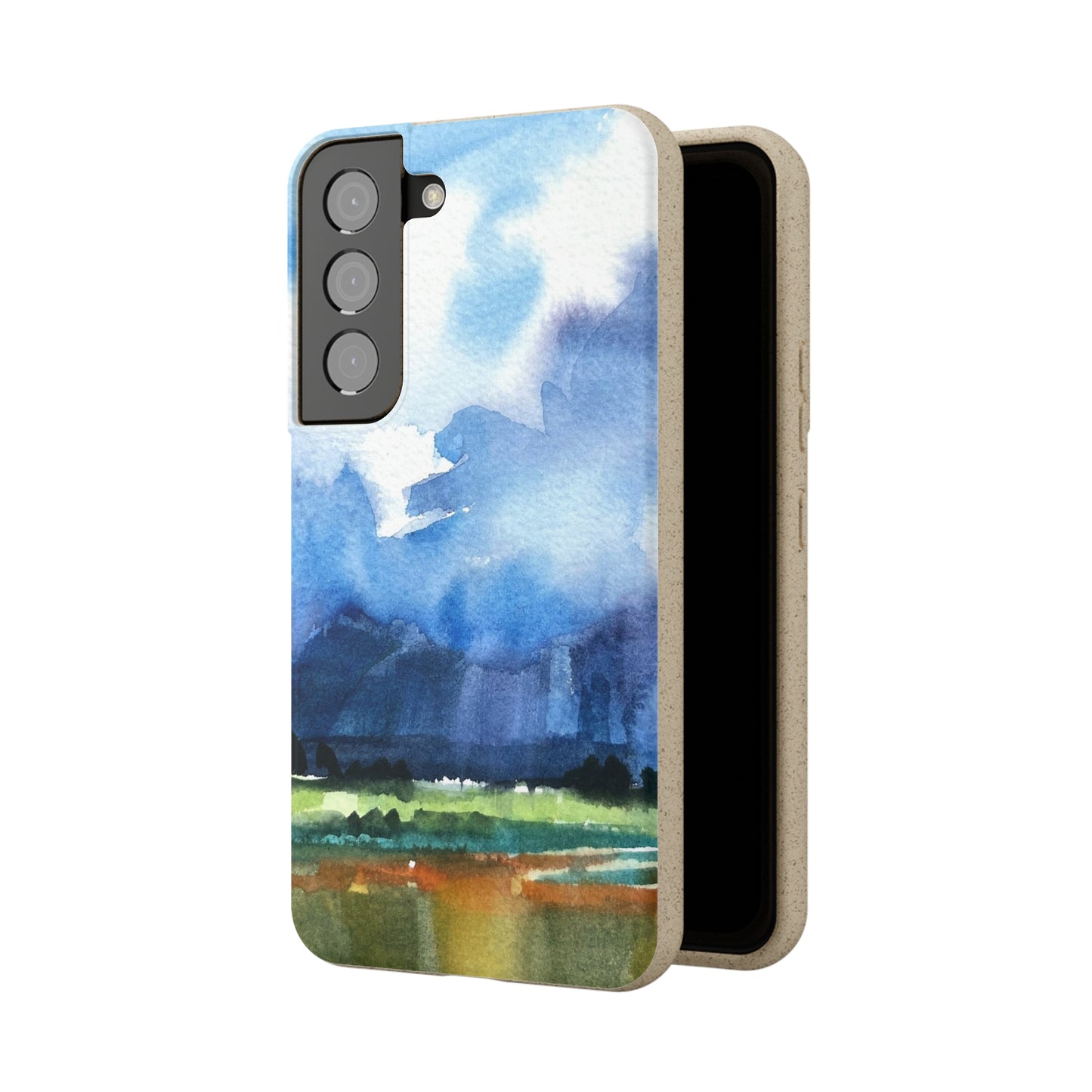 Biodegradable Phone Case with 'Tranquil Mountain View 4' Landscape Original Artwork by Barbara Cleary