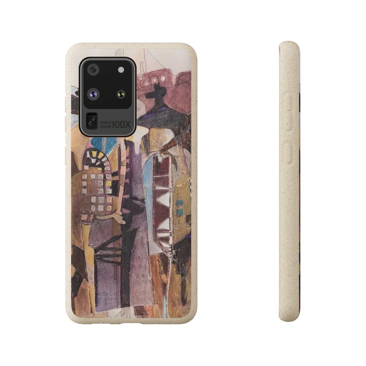Biodegradable Phone Case with 'San Francisco De Asis' Abstract Original Artwork by Barbara Cleary