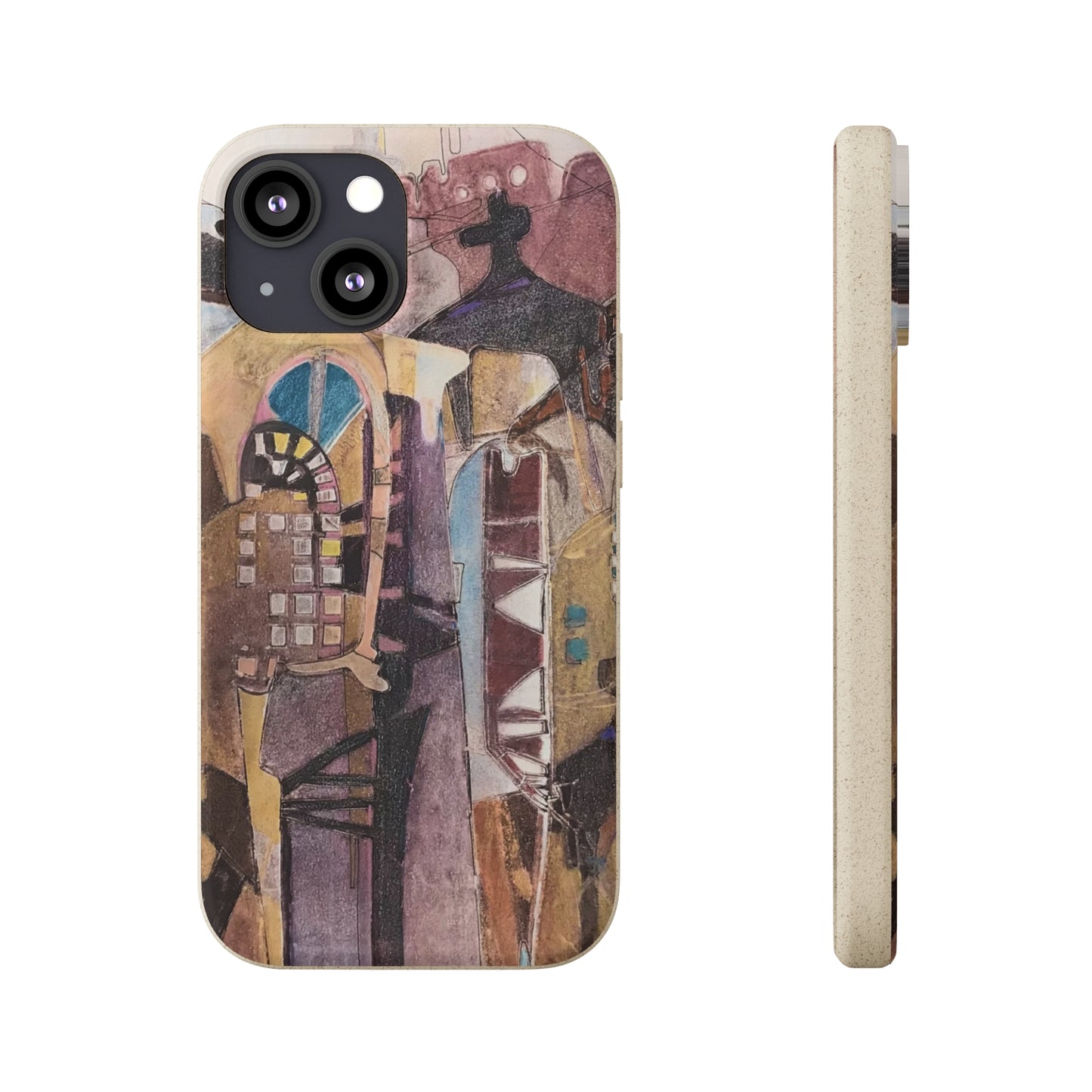 Biodegradable Phone Case with 'San Francisco De Asis' Abstract Original Artwork by Barbara Cleary