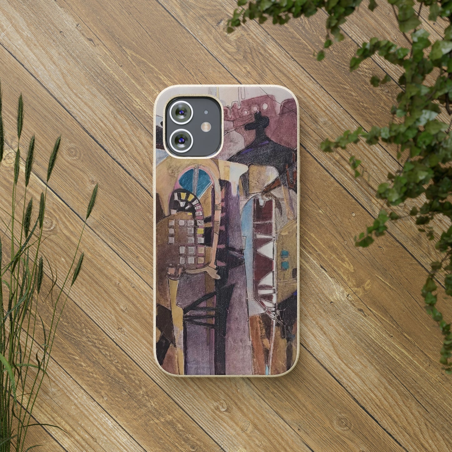 Biodegradable Phone Case with 'San Francisco De Asis' Abstract Original Artwork by Barbara Cleary