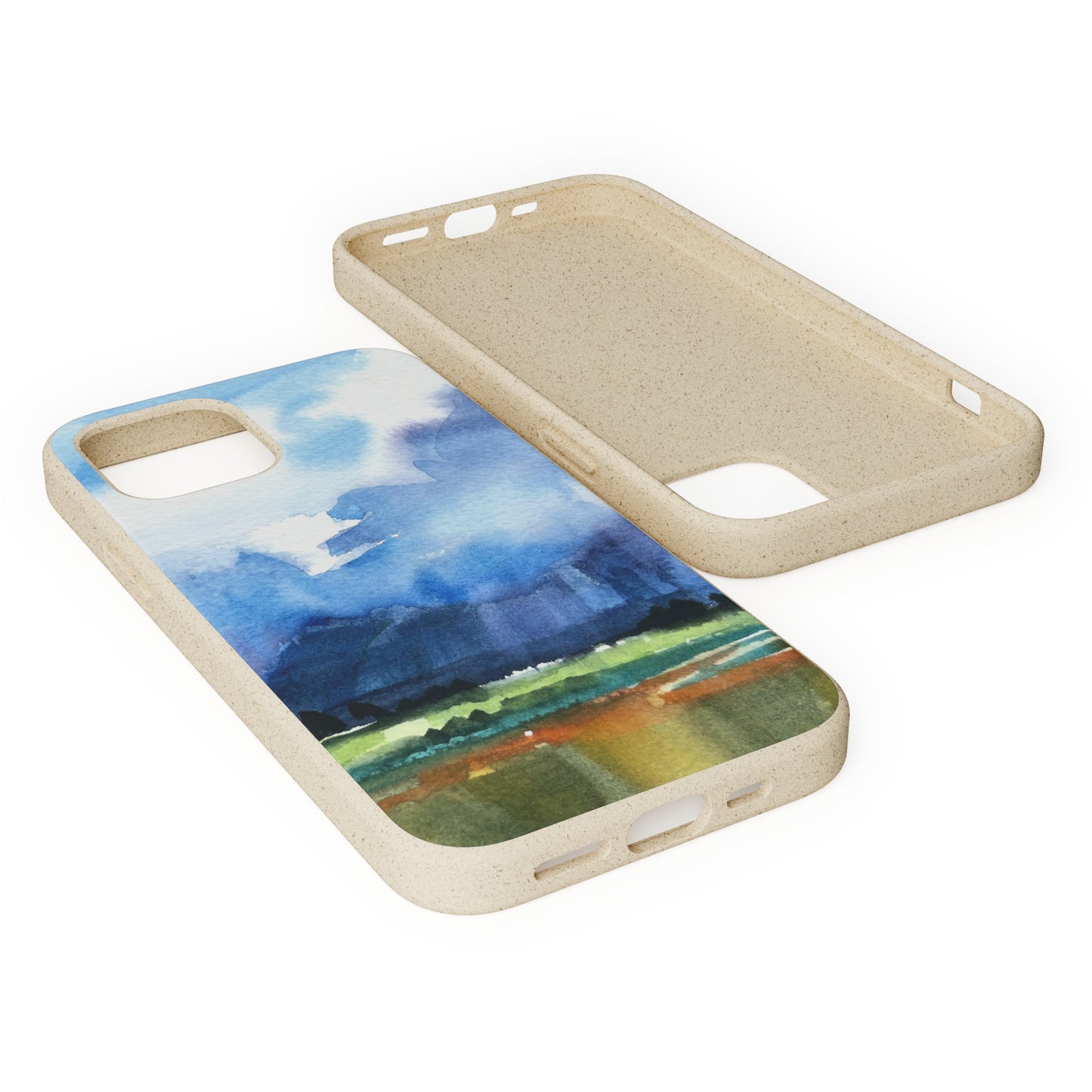 Biodegradable Phone Case with 'Tranquil Mountain View 4' Landscape Original Artwork by Barbara Cleary
