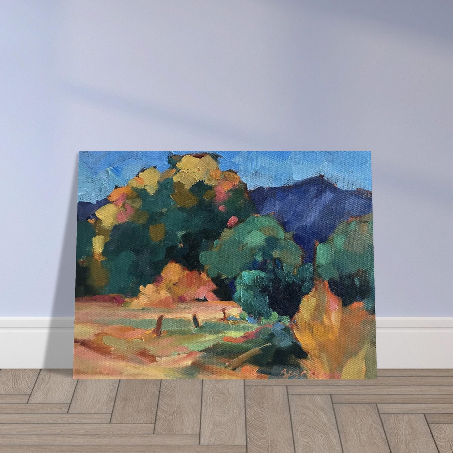 ‘New Mexico Meadow’ Southwestern Landscape | 12x16 Museum Quality Matte Poster | Original Artwork by American Artist Barbara Cleary