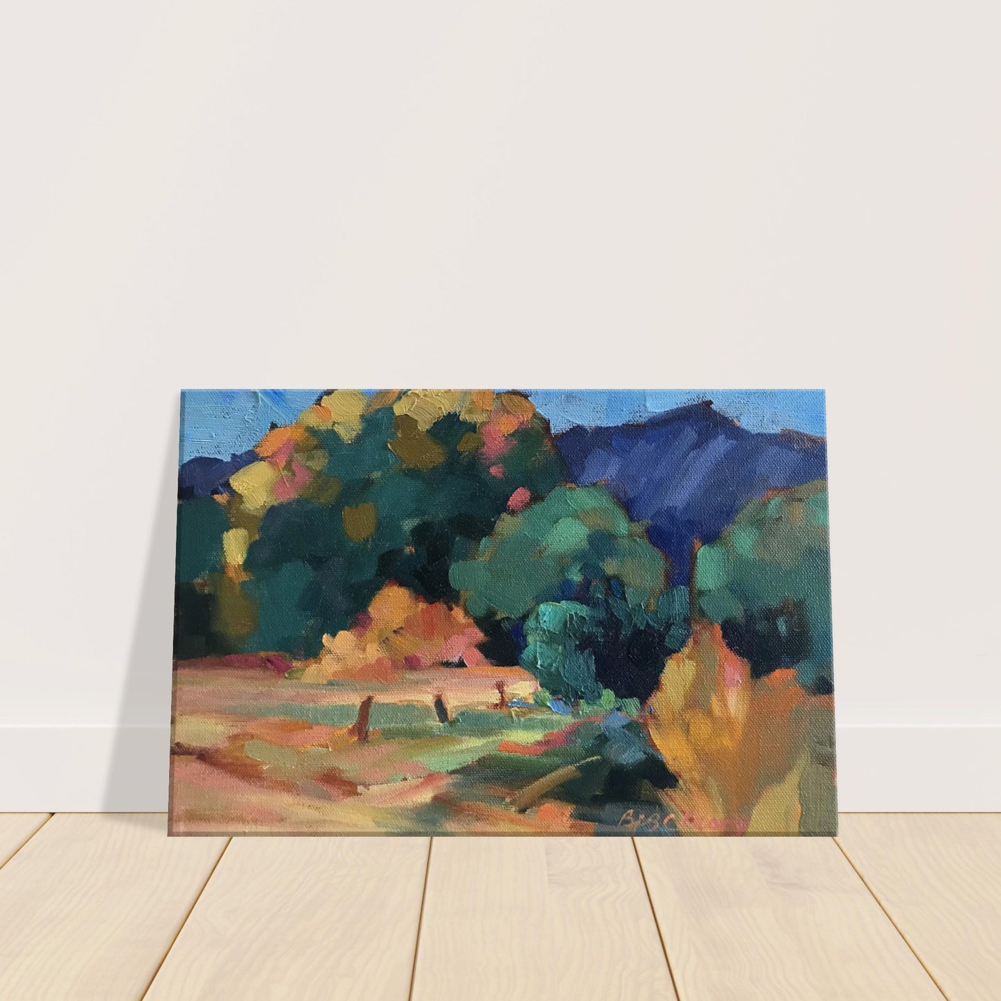 'New Mexico Meadow' Landscape I 11x14 or 12x18 inch Canvas Art Print I Original Artwork by American Artist Barbara Cleary