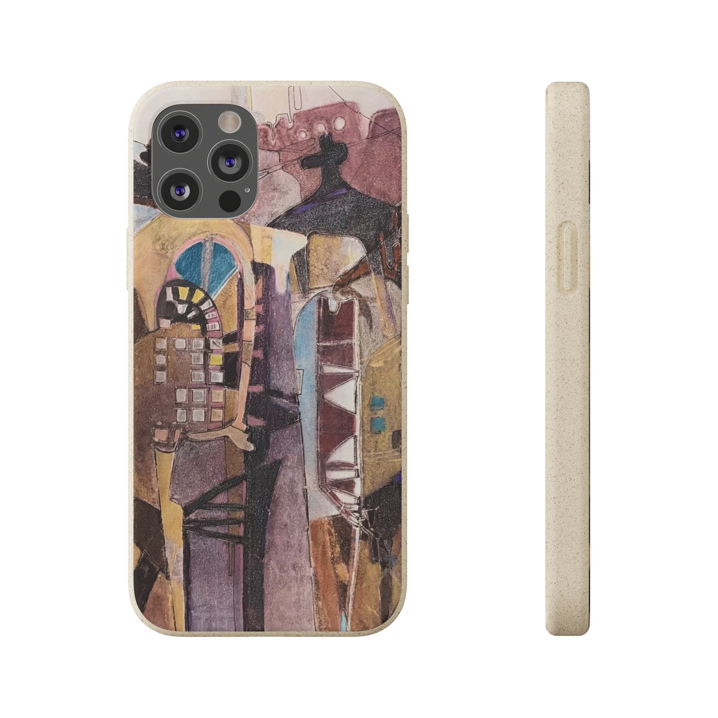 Biodegradable Phone Case with 'San Francisco De Asis' Abstract Original Artwork by Barbara Cleary