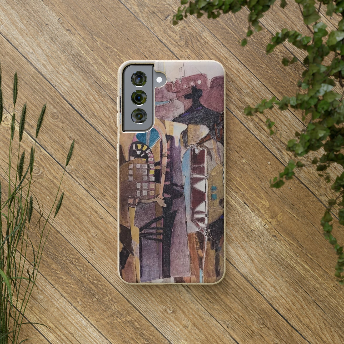 Biodegradable Phone Case with 'San Francisco De Asis' Abstract Original Artwork by Barbara Cleary