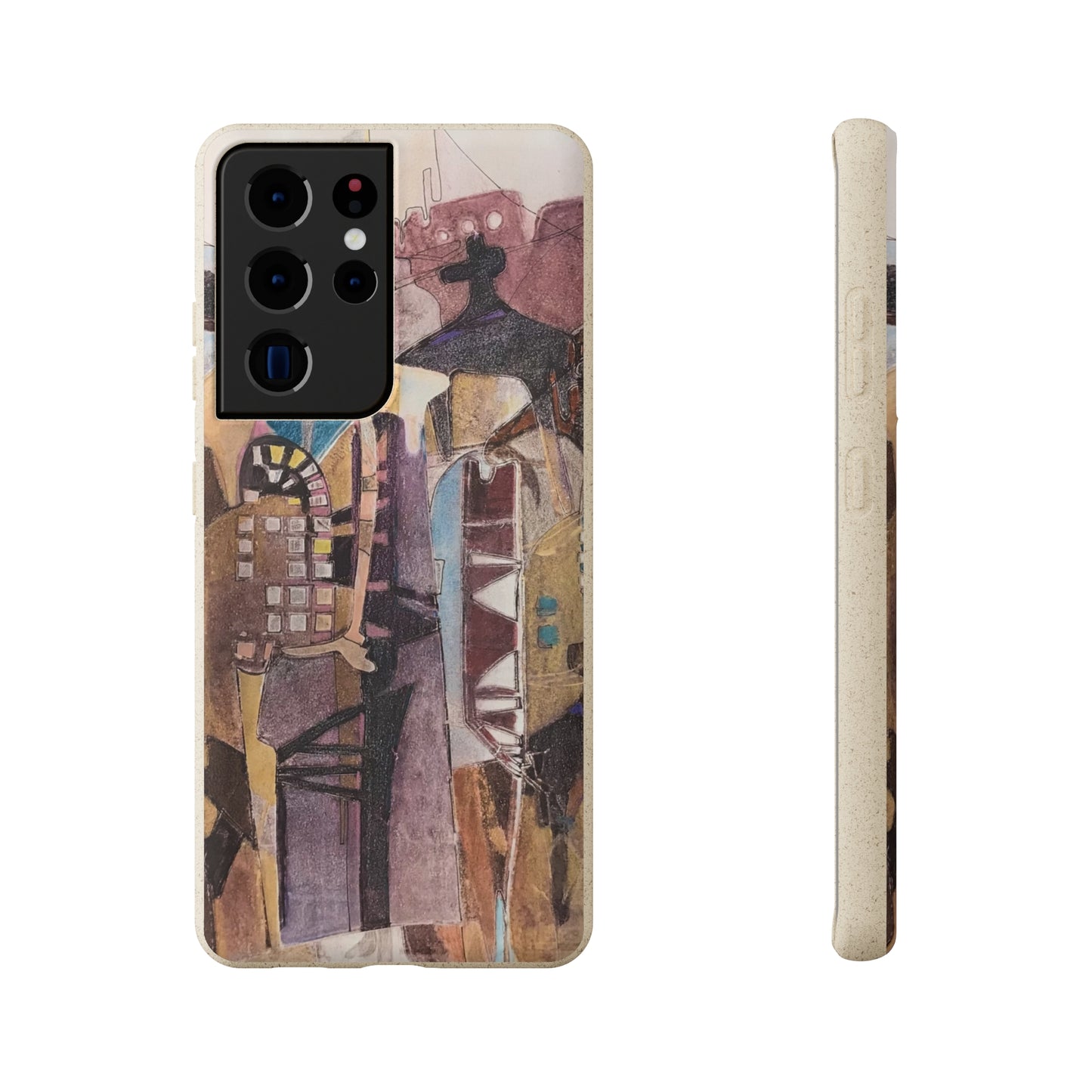 Biodegradable Phone Case with 'San Francisco De Asis' Abstract Original Artwork by Barbara Cleary