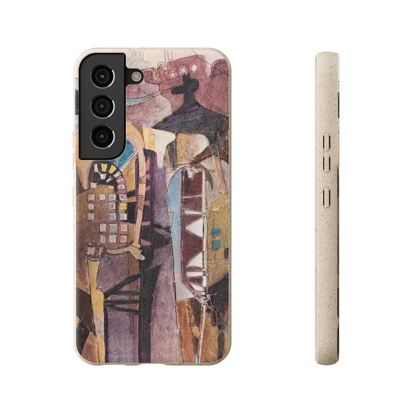 Biodegradable Phone Case with 'San Francisco De Asis' Abstract Original Artwork by Barbara Cleary