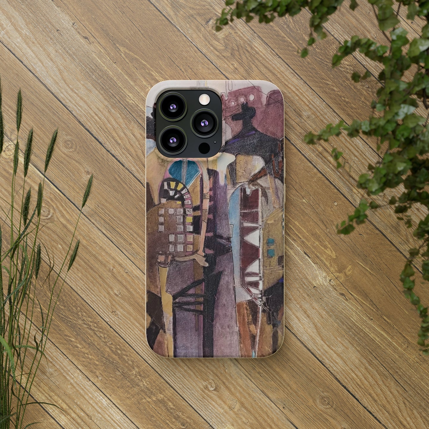 Biodegradable Phone Case with 'San Francisco De Asis' Abstract Original Artwork by Barbara Cleary