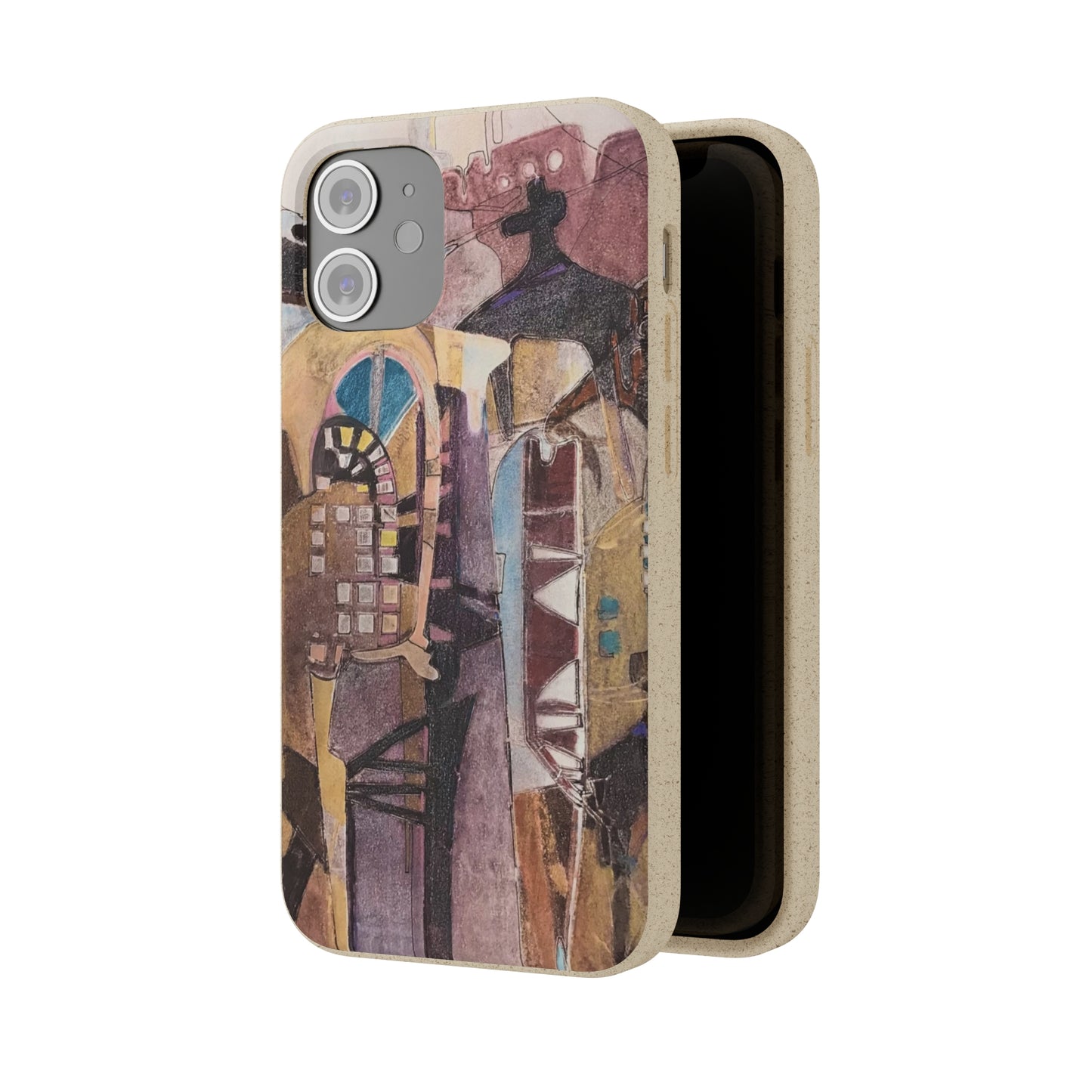 Biodegradable Phone Case with 'San Francisco De Asis' Abstract Original Artwork by Barbara Cleary