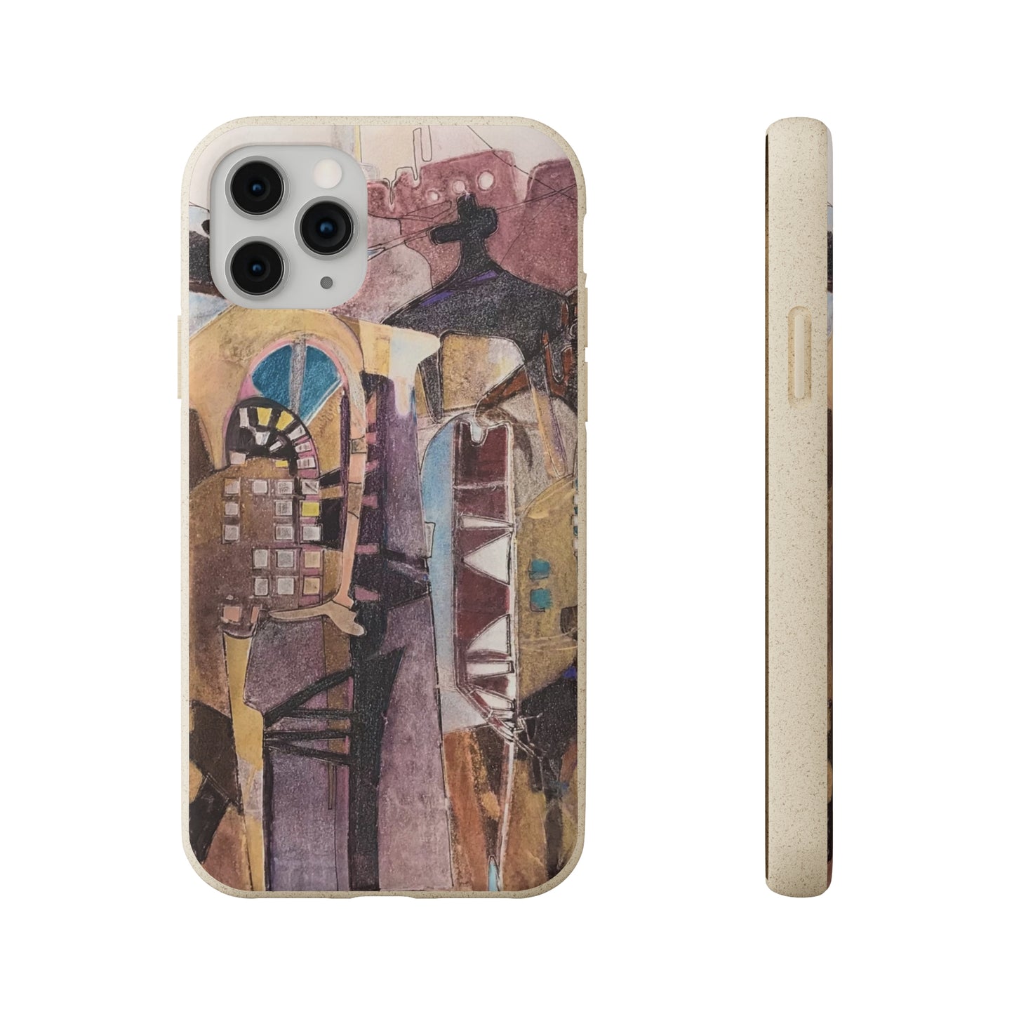 Biodegradable Phone Case with 'San Francisco De Asis' Abstract Original Artwork by Barbara Cleary