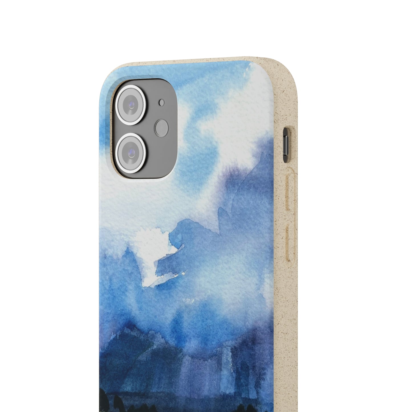 Biodegradable Phone Case with 'Tranquil Mountain View 4' Landscape Original Artwork by Barbara Cleary