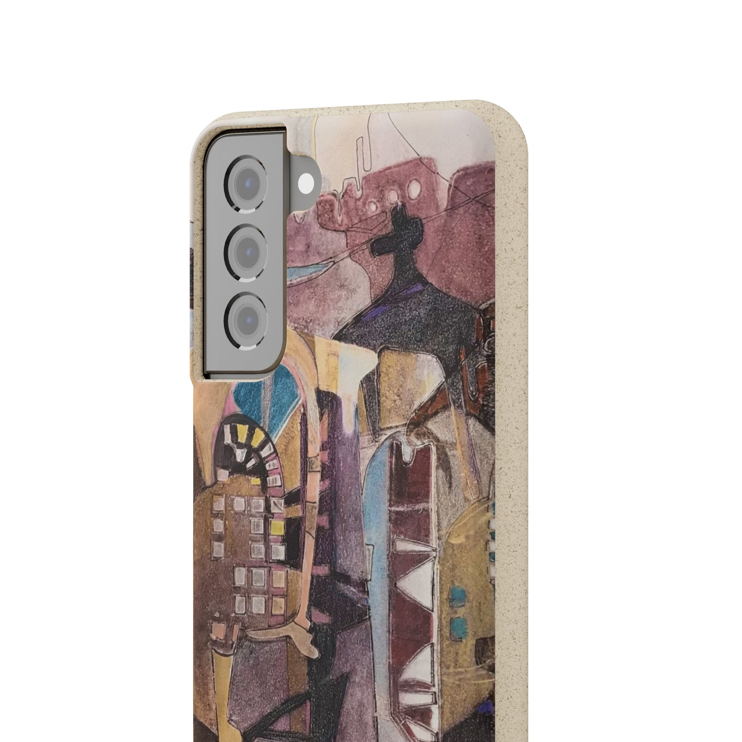 Biodegradable Phone Case with 'San Francisco De Asis' Abstract Original Artwork by Barbara Cleary