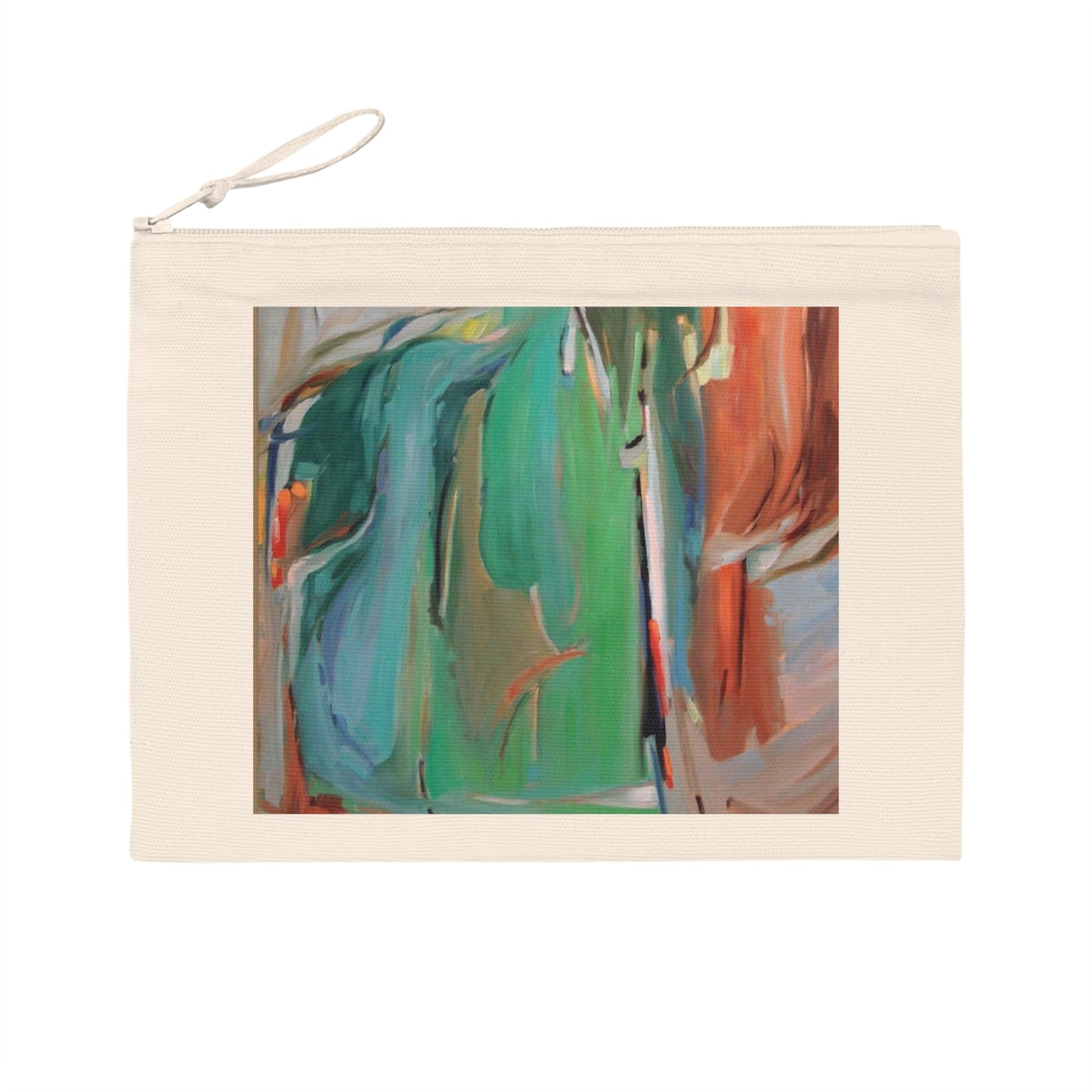 Eco-Friendly Pouch with 'Colorscape 2' I Original Artwork by American Artist Barbara Cleary | Barbara Cleary Designs