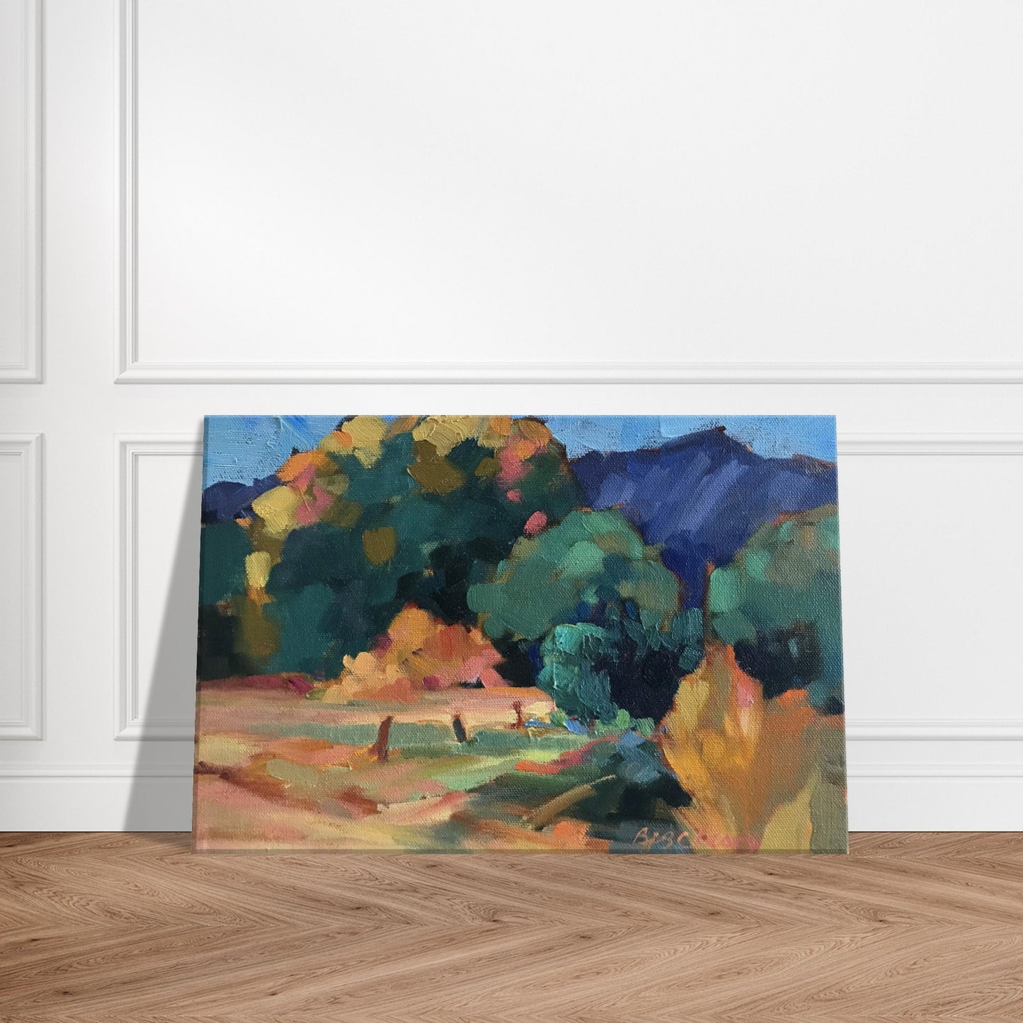 'New Mexico Meadow' Landscape I 11x14 or 12x18 inch Canvas Art Print I Original Artwork by American Artist Barbara Cleary