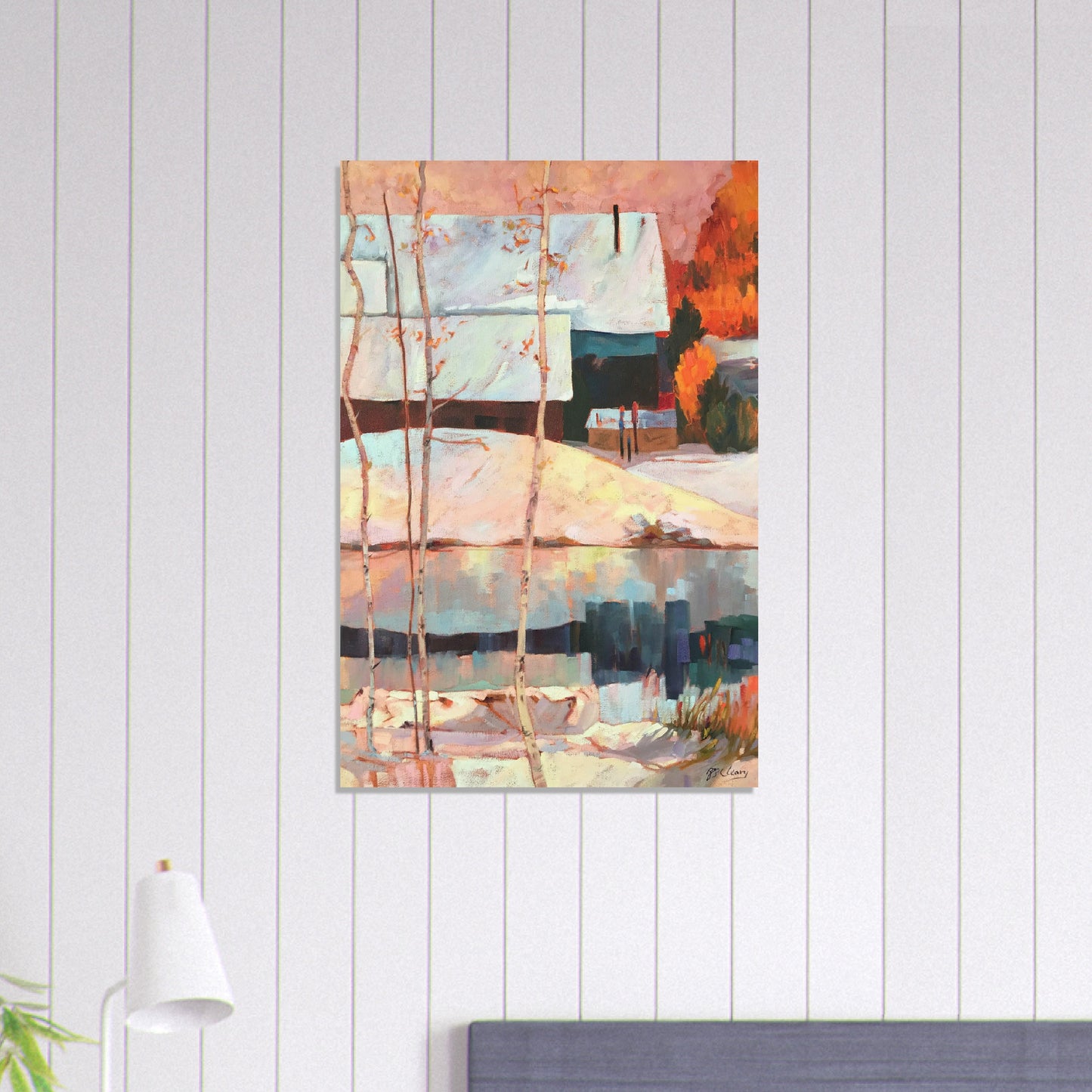 "Early Snow" 24x36 Museum Quality Matte Poster by Barbara Cleary Designs