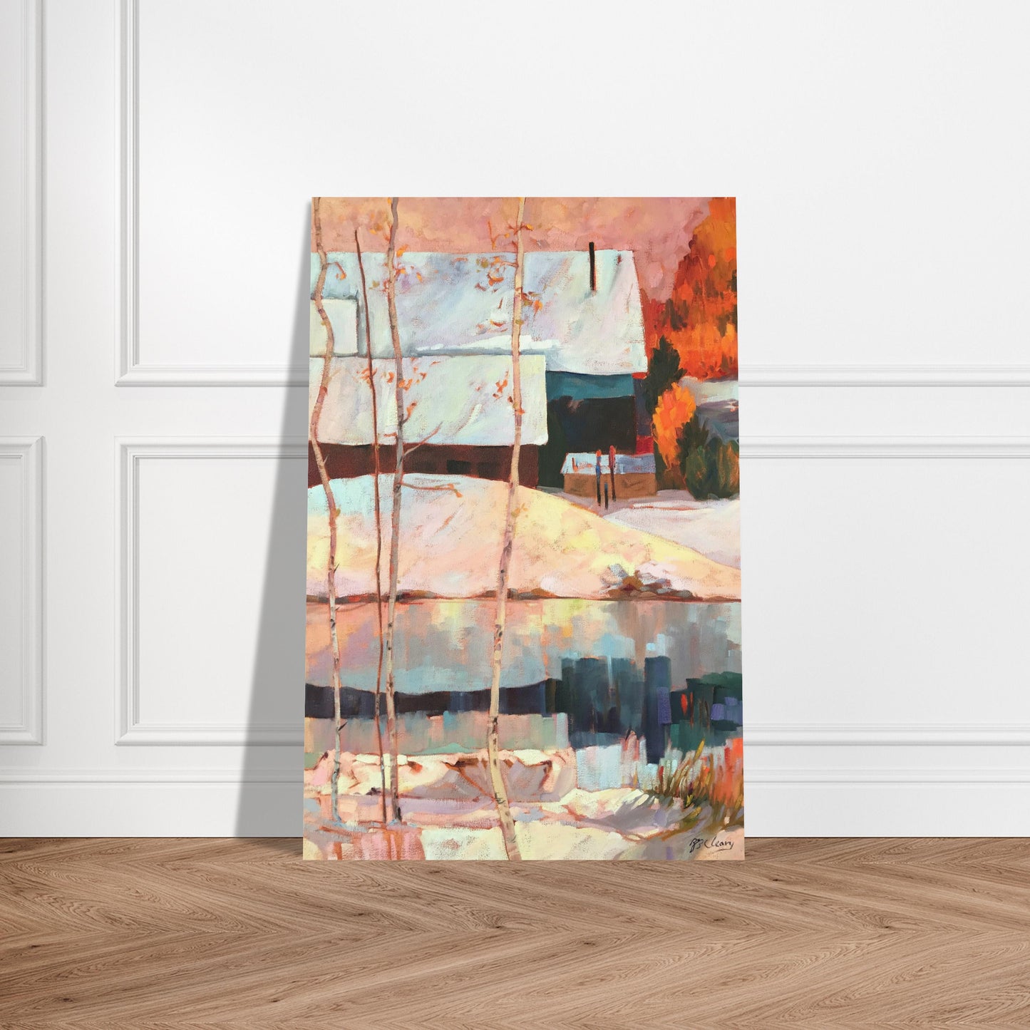 "Early Snow" 24x36 Museum Quality Matte Poster by Barbara Cleary Designs