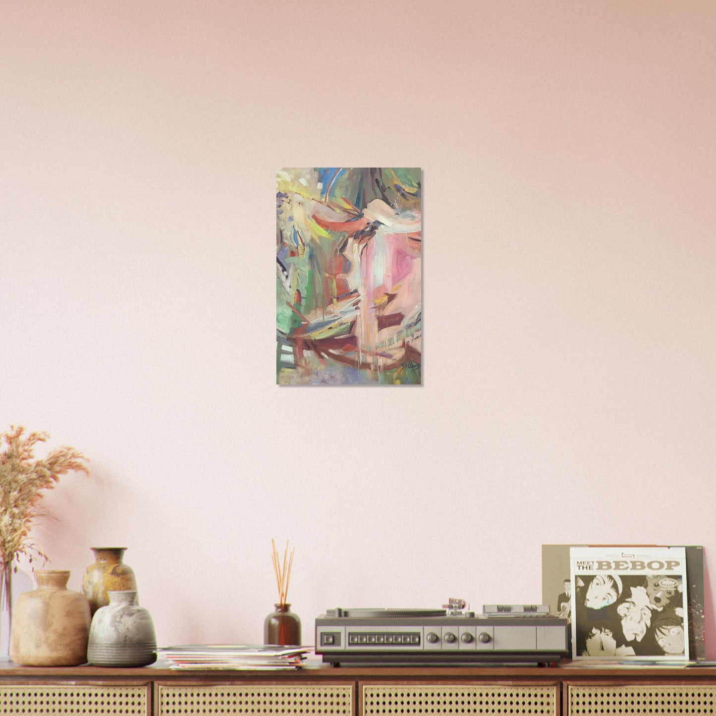 "All Seasons" Abstract I 12x18 Museum-Quality Matte Paper Poster I Original Artwork by American Artist Barbara Cleary