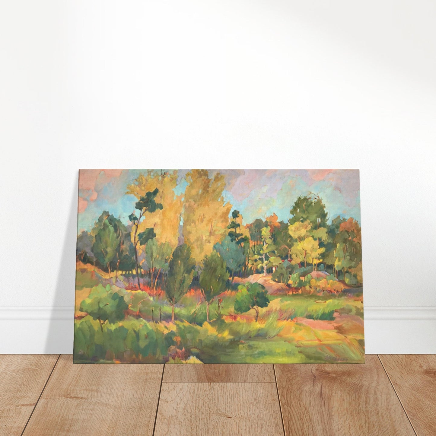 'Garden of Eden' Landscape I 24x36 inch Art Print on Canvas I Original Artwork by American Artist Barbara Cleary